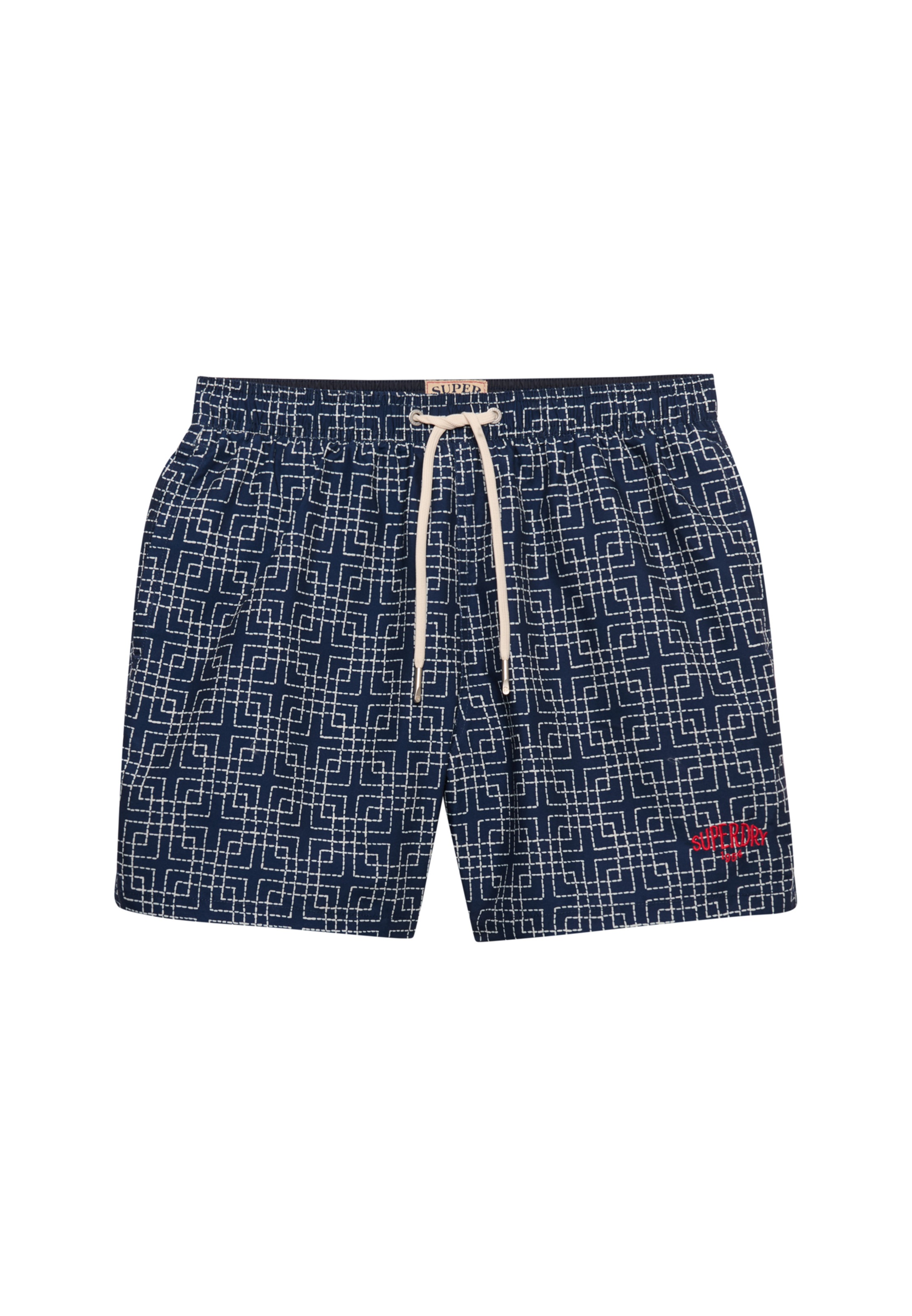 Superdry Short De Bain Premium Printed 15 Sashiko Atlantic Navy M Homme 2