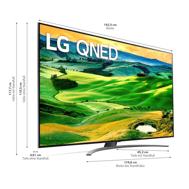 LG QNED-Fernseher »86QNED819QA«, 217 cm/86 Zoll, 4K Ultra HD, Smart-TV |  BAUR