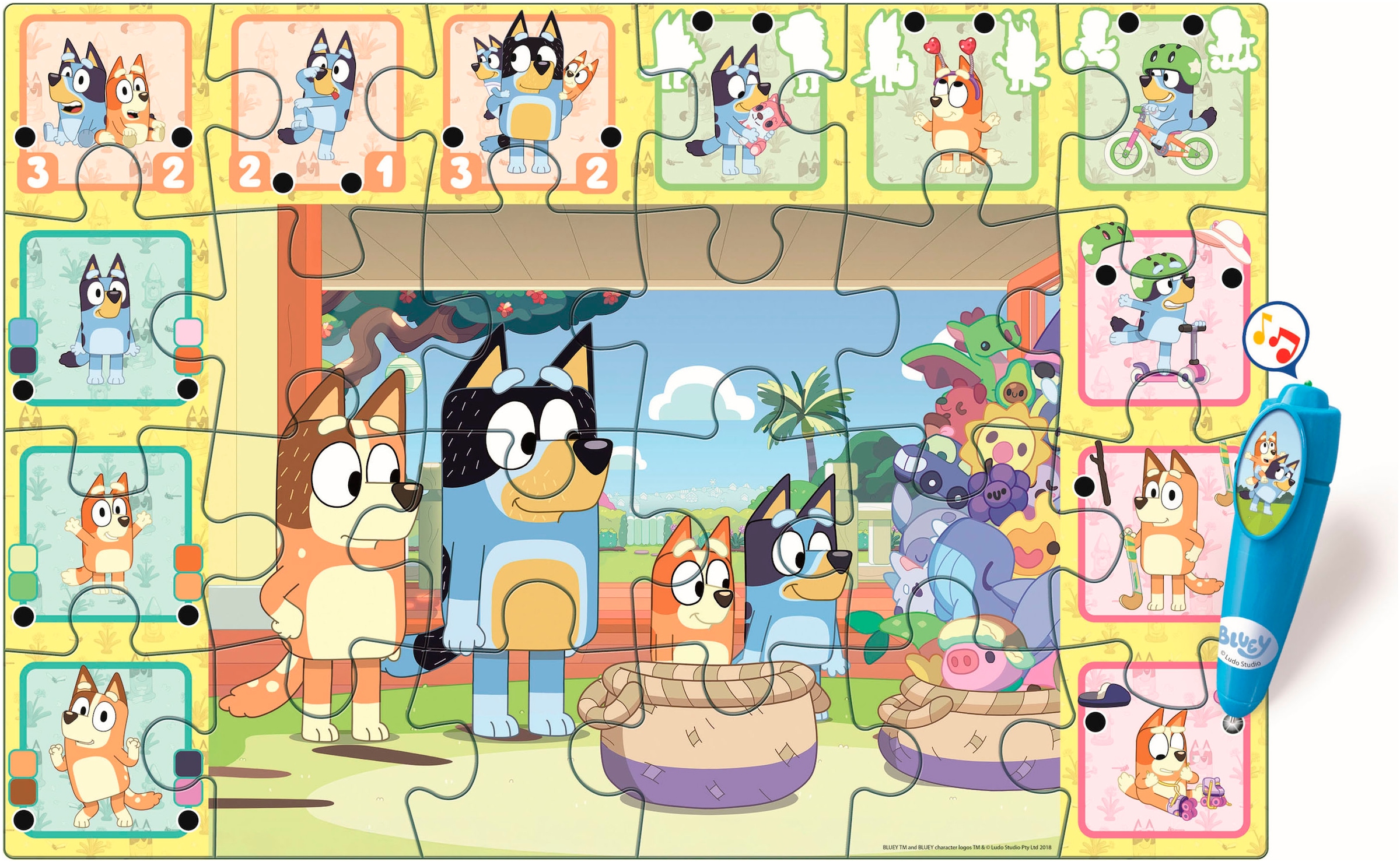 Clementoni® Puzzle »Quiz-Bodenpuzzle - Bluey« Made in Europe