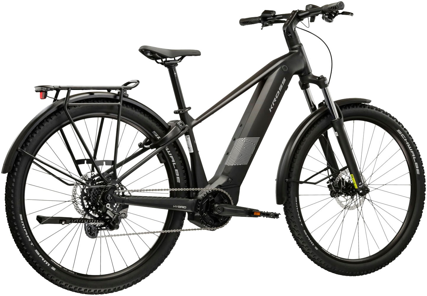 Kross »Influx Hybrid SUV 2.0 16,7Ah / BOSCH 600 Wh 29" schwarz 9 Gänge 2026« 9 Gang Shimano CUES U4000 Schaltwerk Kettenschaltung Mittelmotor 250 W BOSCH PERFORMANCE LINE PX 36 V/250 W, Mittelmotor