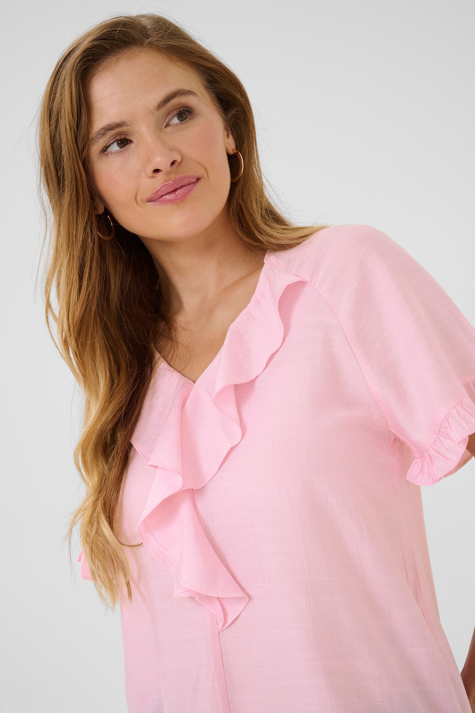 KAFFE Kurzarmbluse »Damen Bluse kurzarm KAmariana«