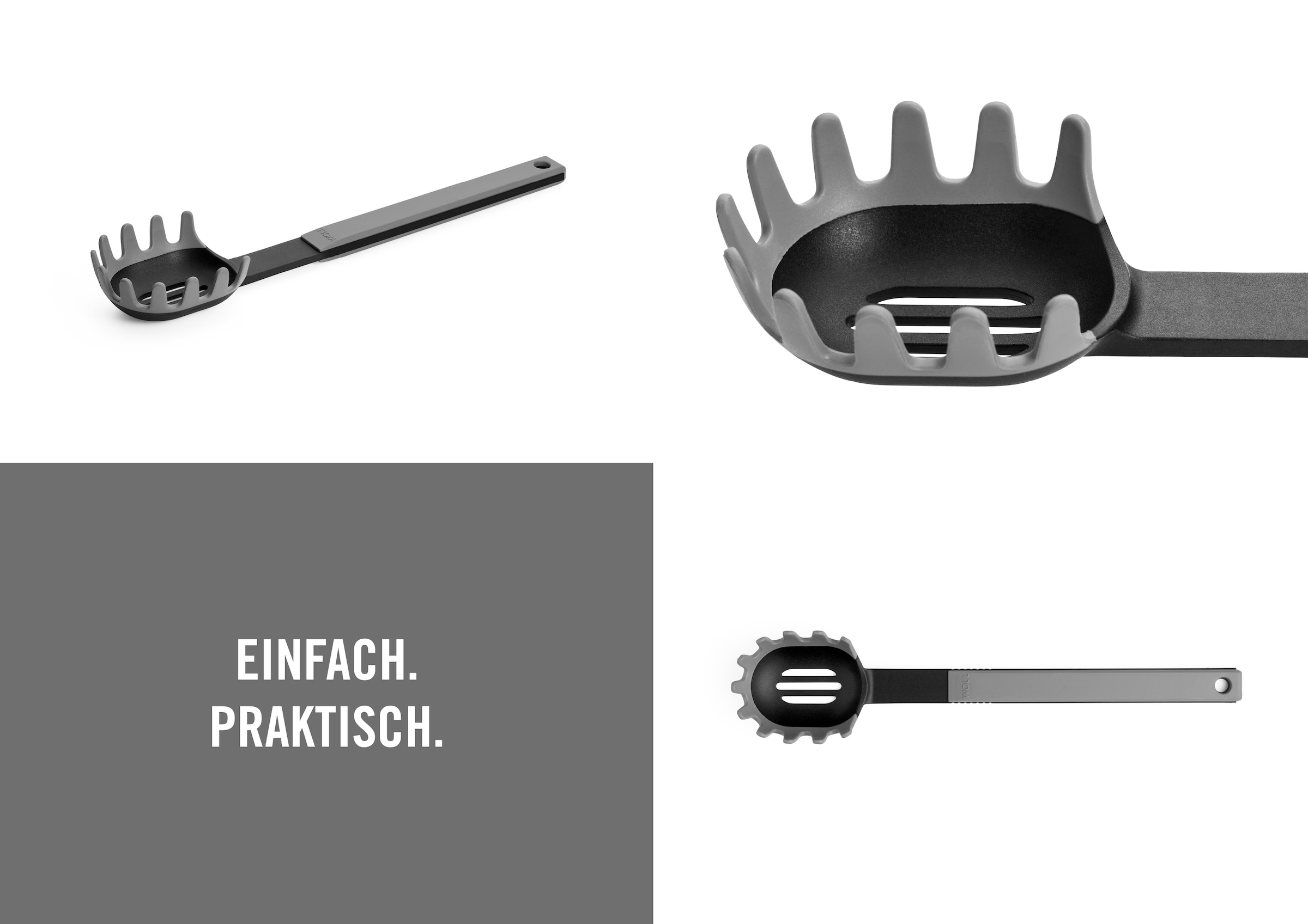WOLL Nudellöffel »Cook it«, (1 tlg.), aus hochwertigem Kunststoff und Silikon