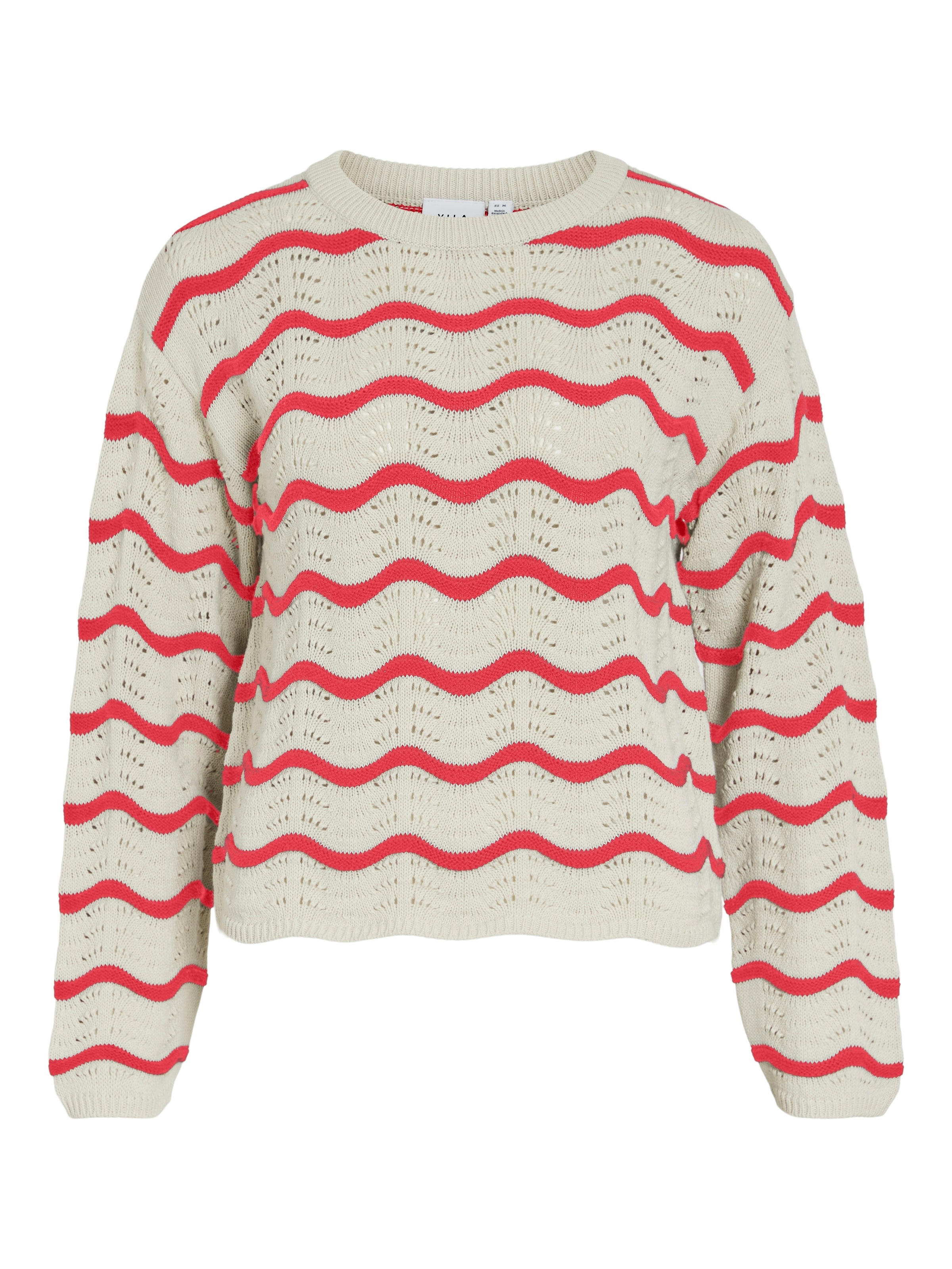 Vila Strickpullover "VIWAVE O-NECK LS POINTELLE KNIT TOP-NOOS" günstig online kaufen