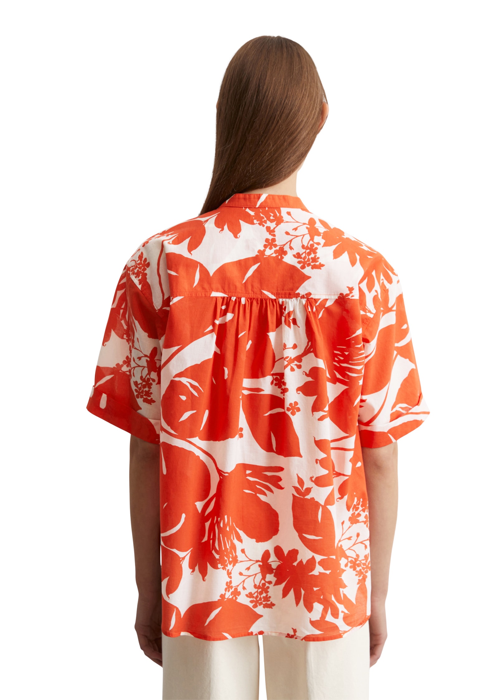 Marc O'Polo Kurzarmbluse »aus Silky-Touch-Voile«