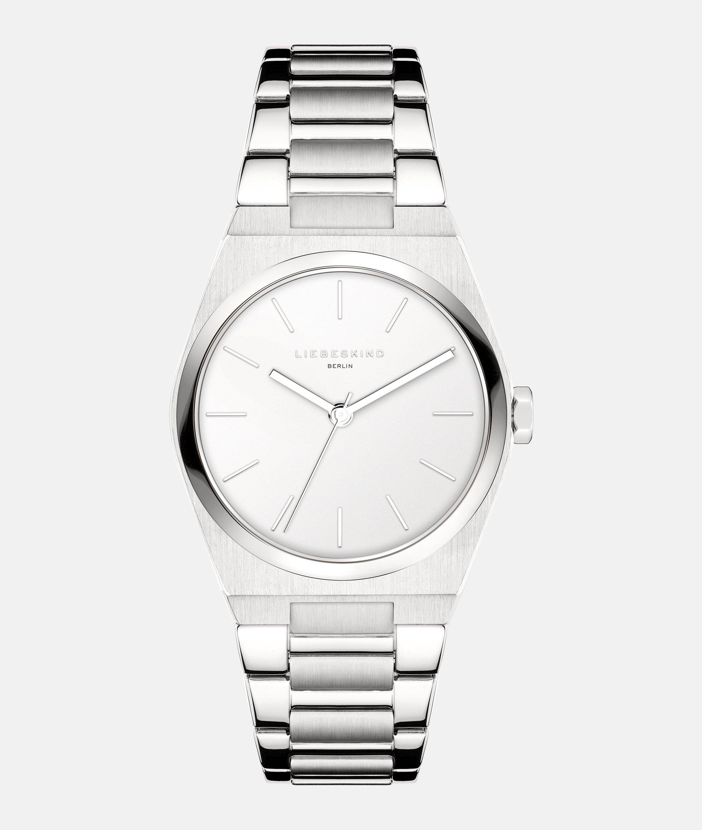 Liebeskind Berlin Quarzuhr »Minimalist 45 mm«, Armbanduhr, Damenuhr, Edelstahlarmband, analog
