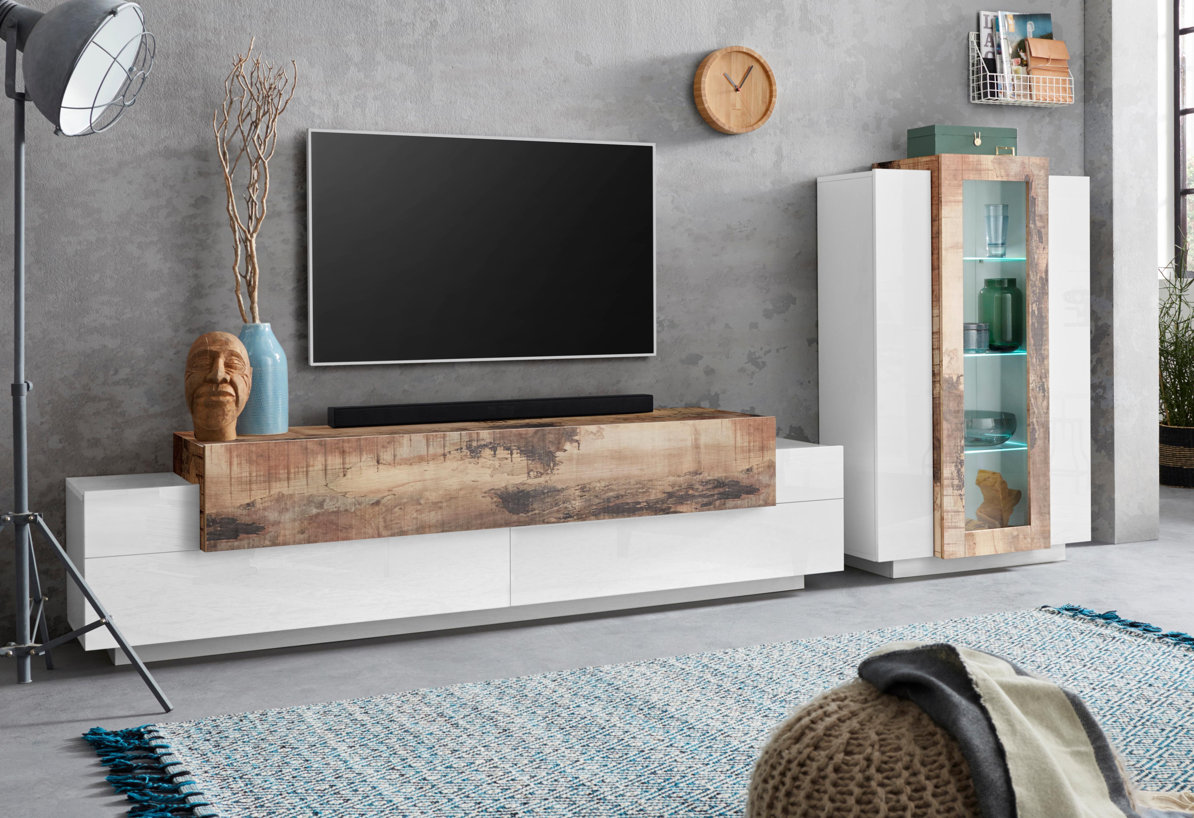 Home affaire Wohnwand "Coro, Anbauwand, Medienwand" Set, 2 Stk. tlg.
