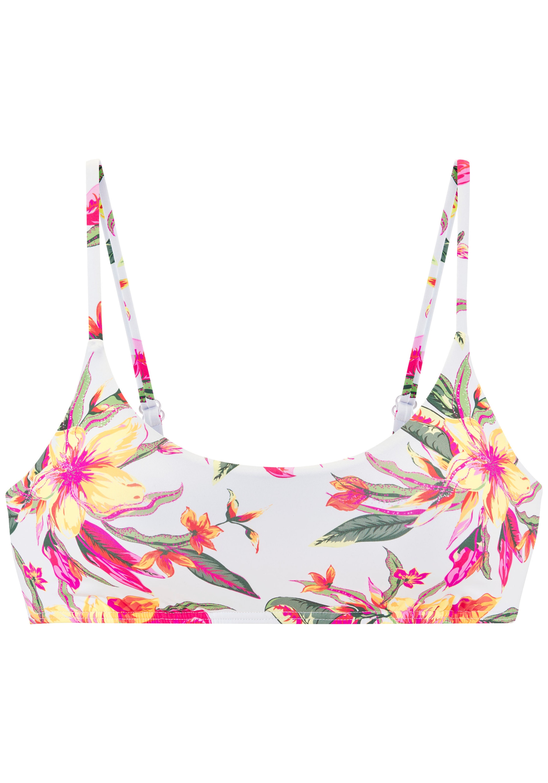 LASCANA Bustier-Bikini-Top »Malia«, mit tropischem Print
