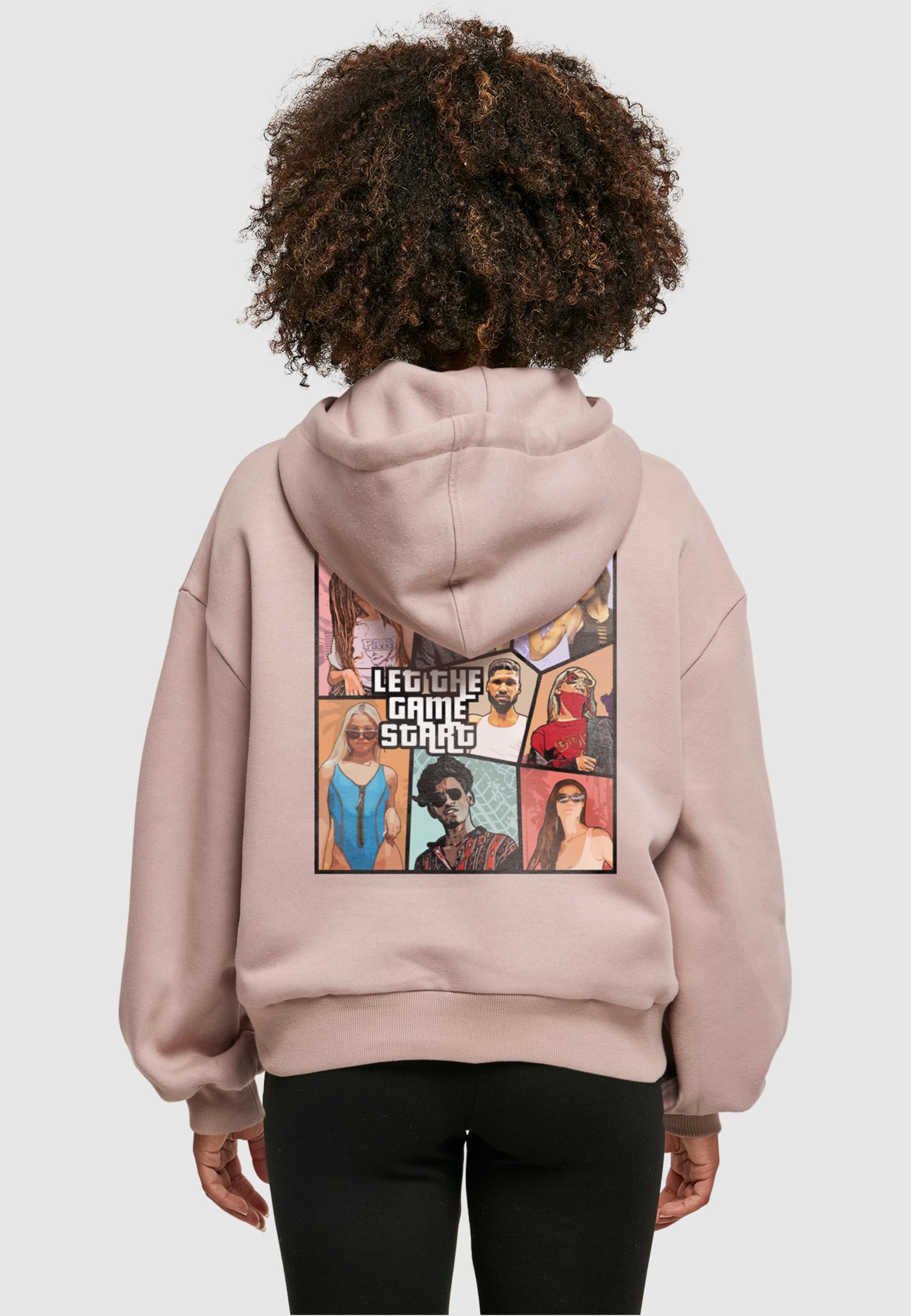Merchcode Kapuzenpullover »Merchcode Damen Ladies Grand Collage Organic Oversized Hoodie«, (1 tlg.)
