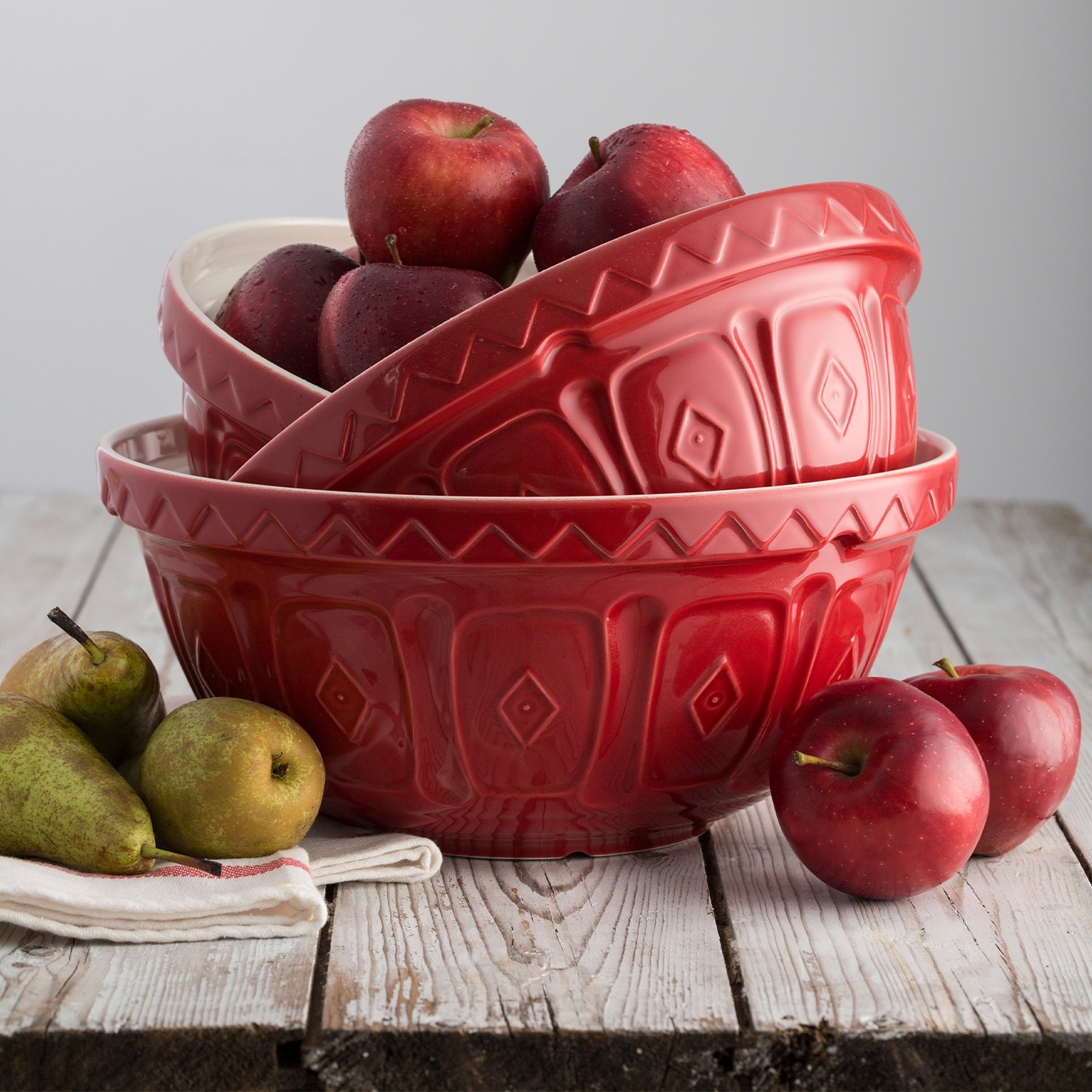 Mason Cash Rührschüssel, 1 tlg., aus Steingut, mit markantem Muster, auch als Obst- oder Salatschüssel