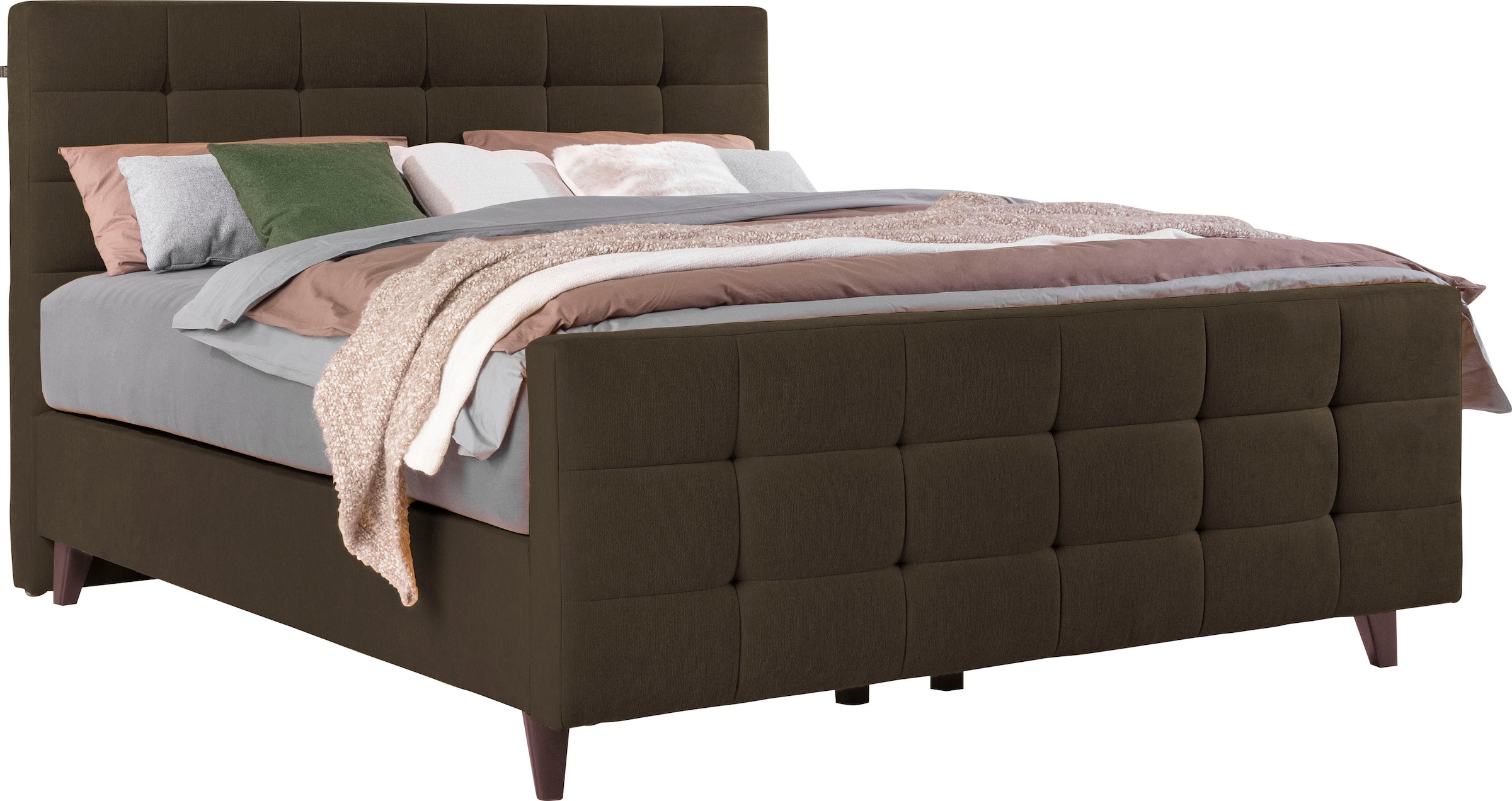 alina Boxspringbett "Dory" inklusive Matratze und Topper, mit Fußteil günstig online kaufen