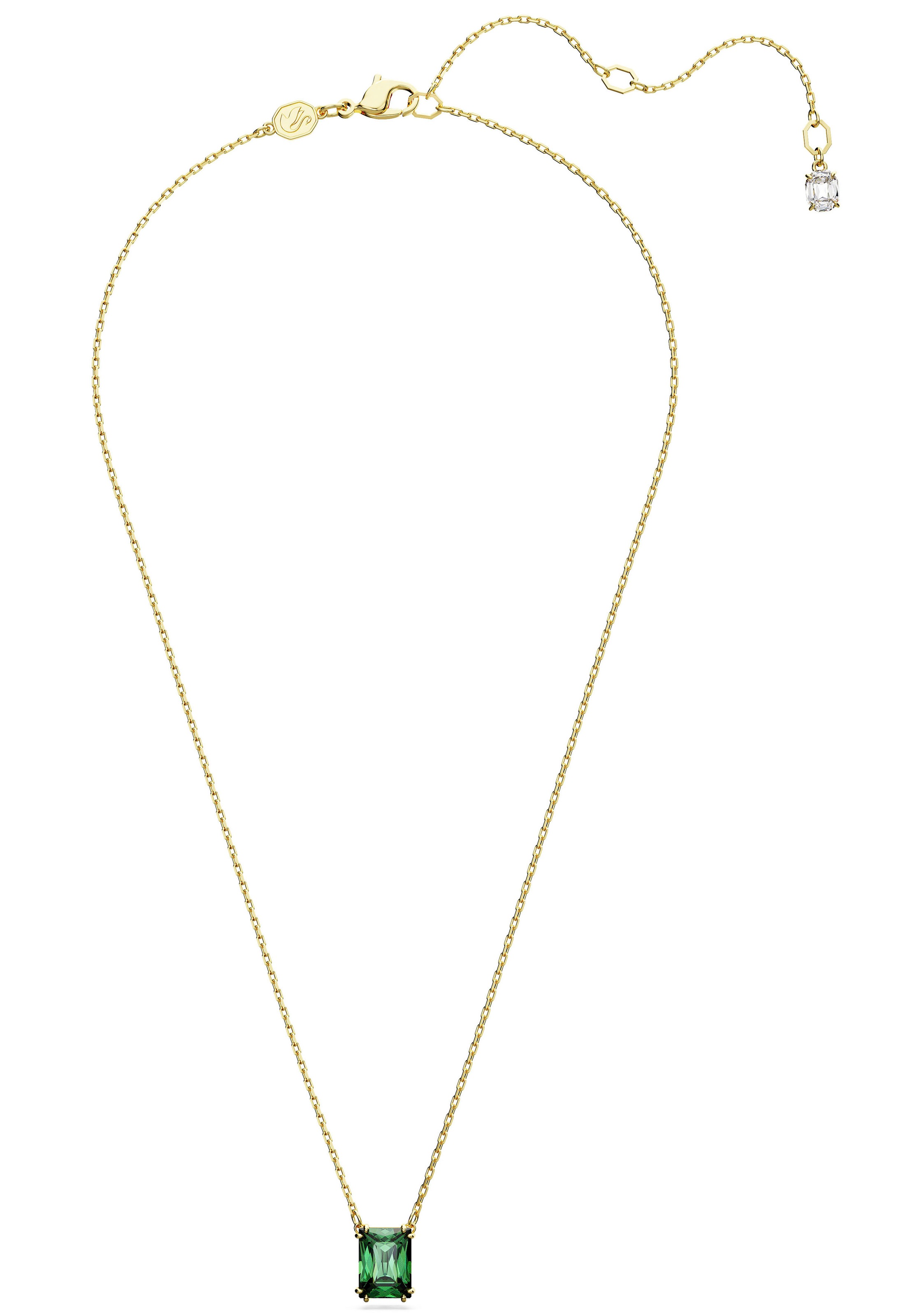 Swarovski Kette mit Anhänger »Stilla Octagon, 5677141«, mit Swarovski® Zirkonia (synth.)