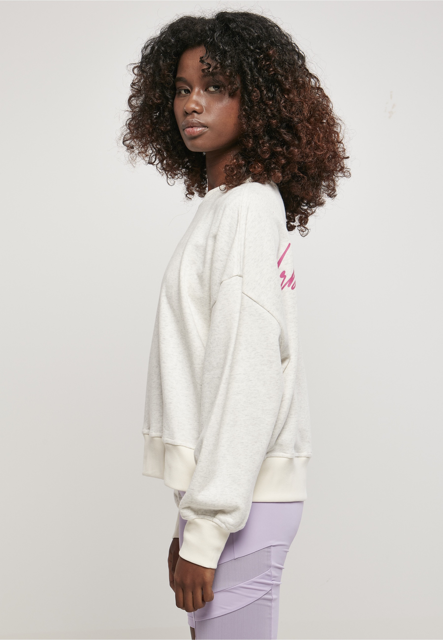 URBAN CLASSICS Sweater »Urban Classics Damen Ladies Oversized Rainbow Crewneck«
