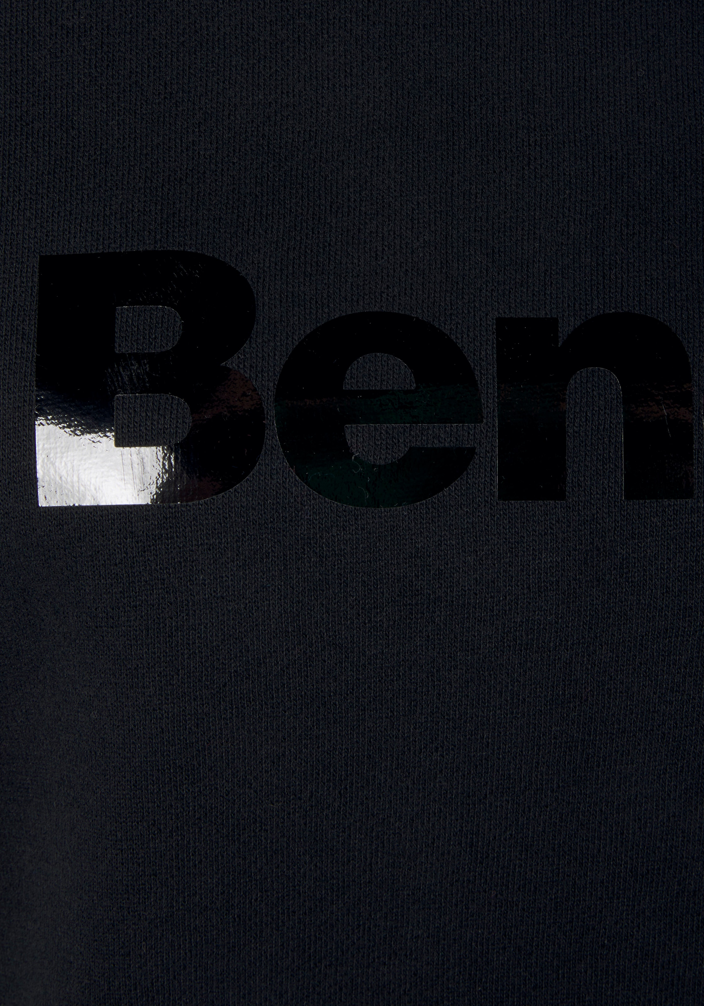 Bench. Loungewear Sweatshirt, mit glänzendem Logodruck, Loungewear