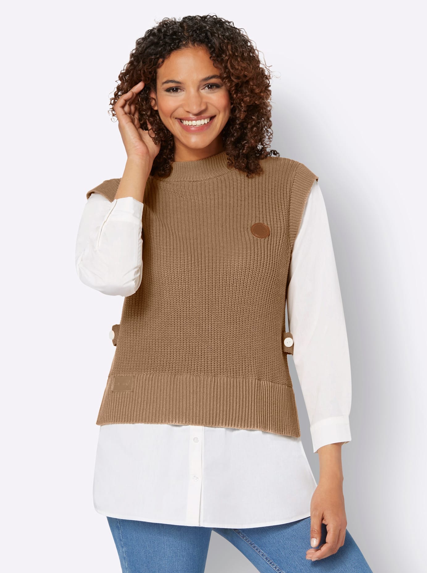 Casual Looks 2-in-1-Pullover "2-in-1-Pullover"