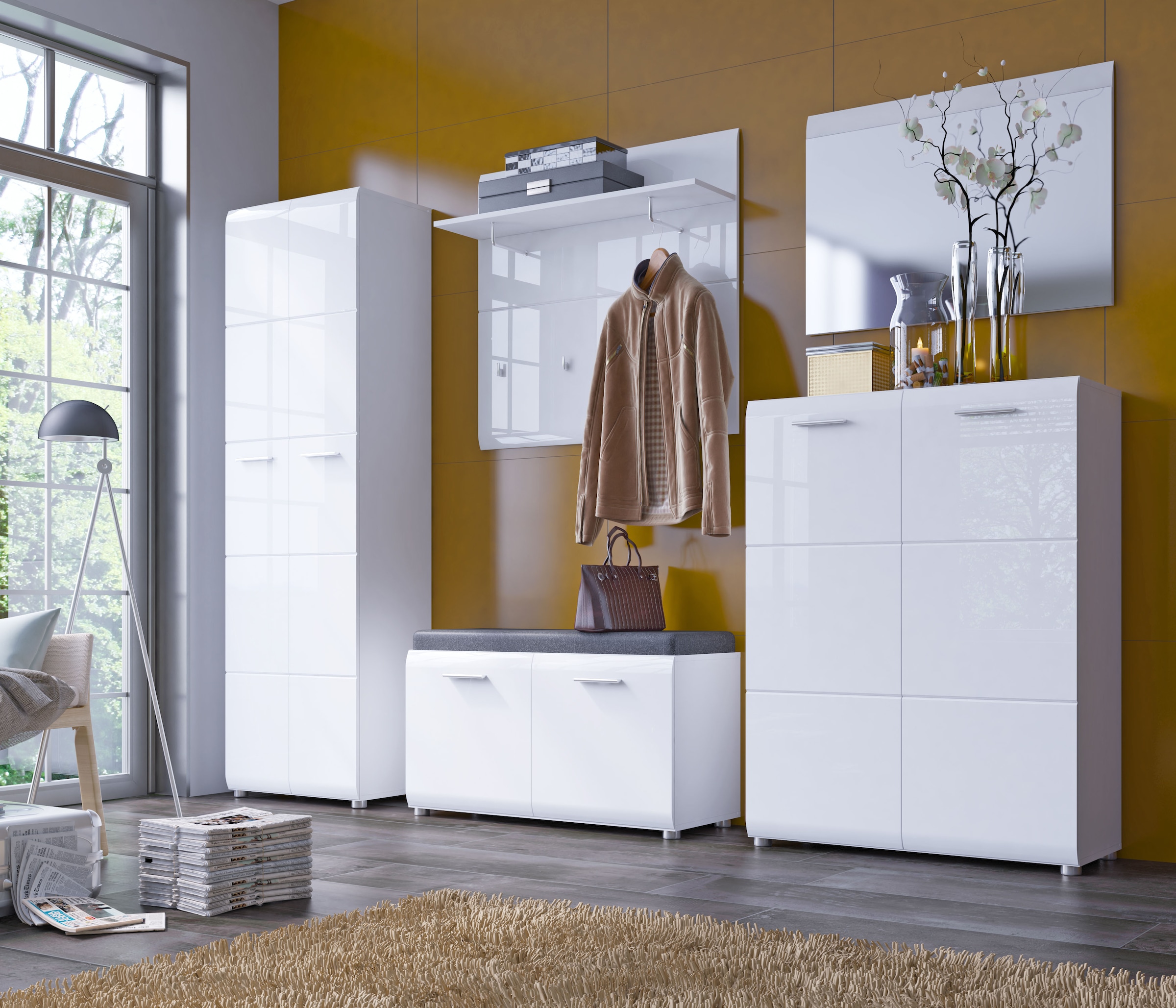 LIVING CHARM Garderobenpaneel »Merano«, Breite ca. 96 cm