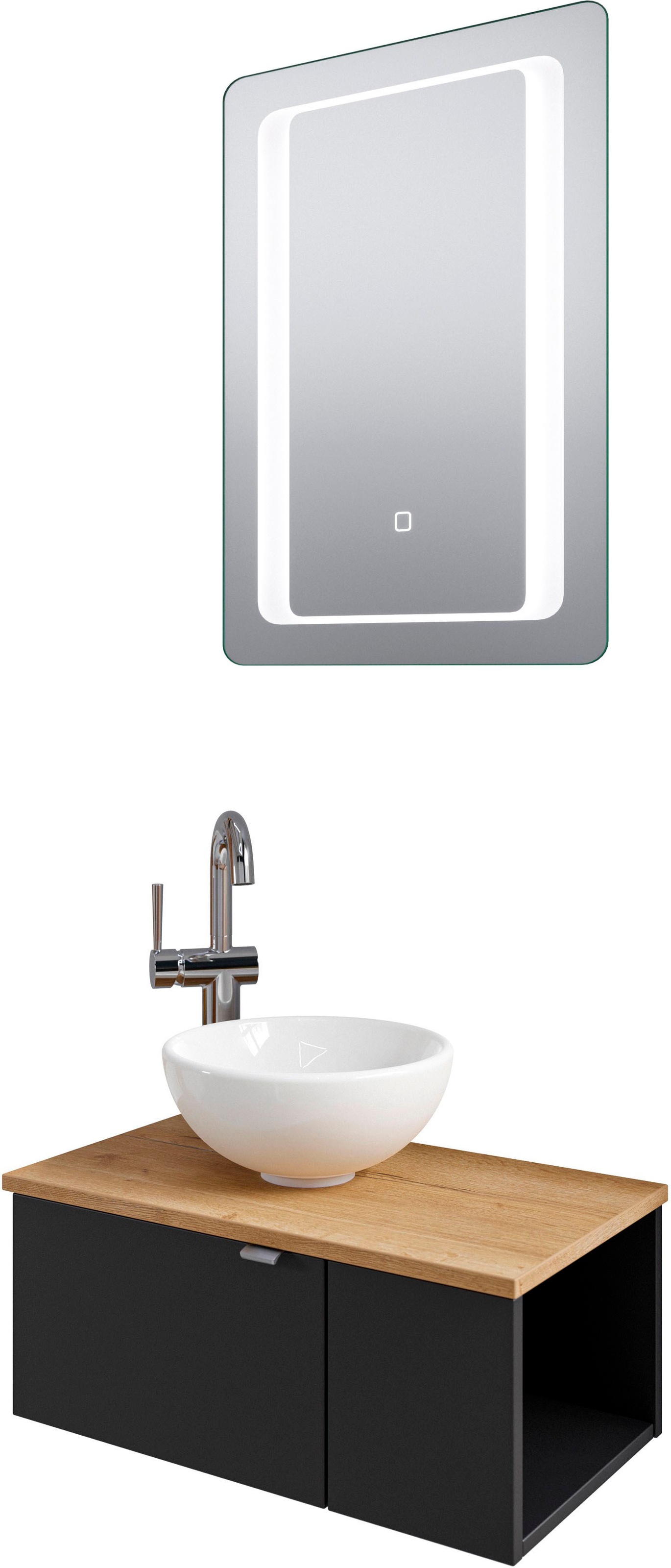Saphir Badmöbel-Set "Serie 6915" 4 Stk. tlg. Gäste-Bad, 61 cm breit, mit LE günstig online kaufen