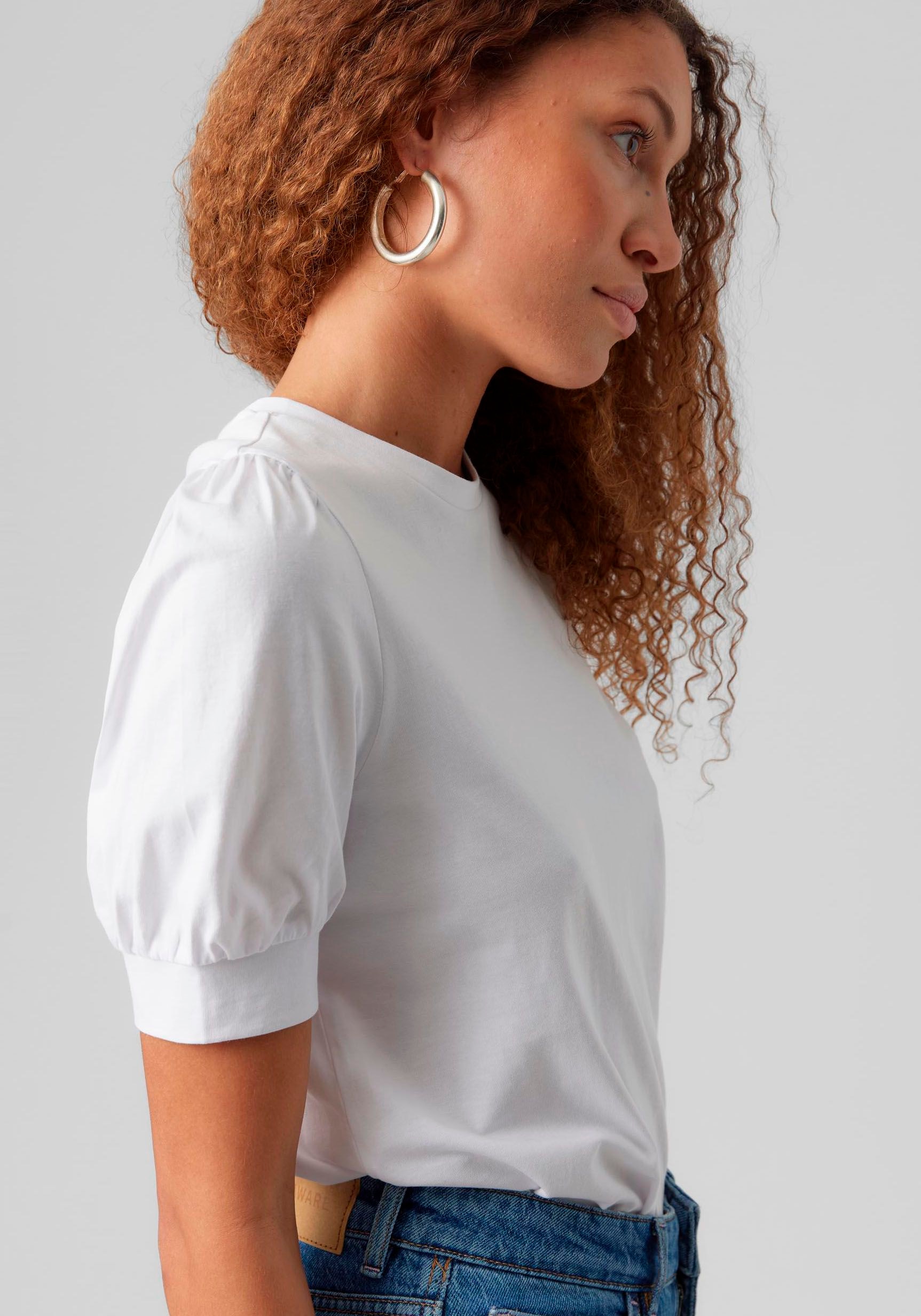 »VMKERRY 2/4 bestellen O-NECK für Rundhalsausschnitt Moda mit JRS BAUR T-Shirt VMA | TOP NOOS«, Vero