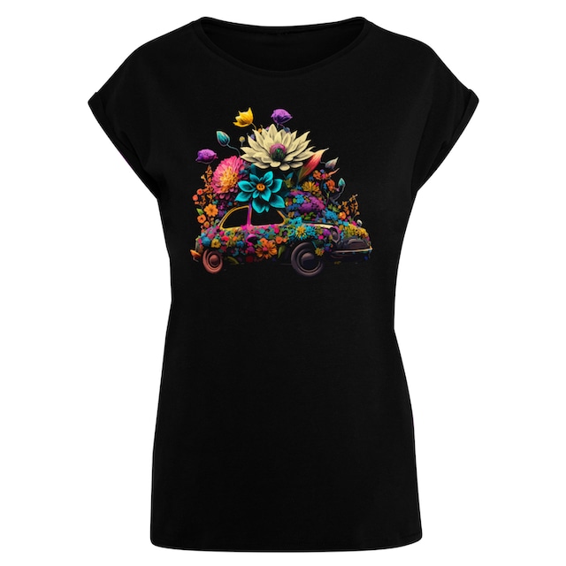 Black Friday F4NT4STIC T-Shirt »Blumen Auto Tee«, Print | BAUR