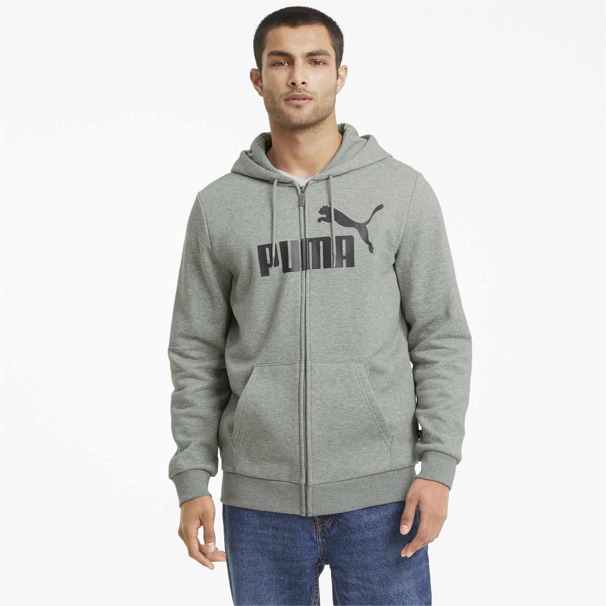 PUMA Hoodie »Essentials Big Logo Kapuzenjacke Herren« ▷ bestellen | BAUR