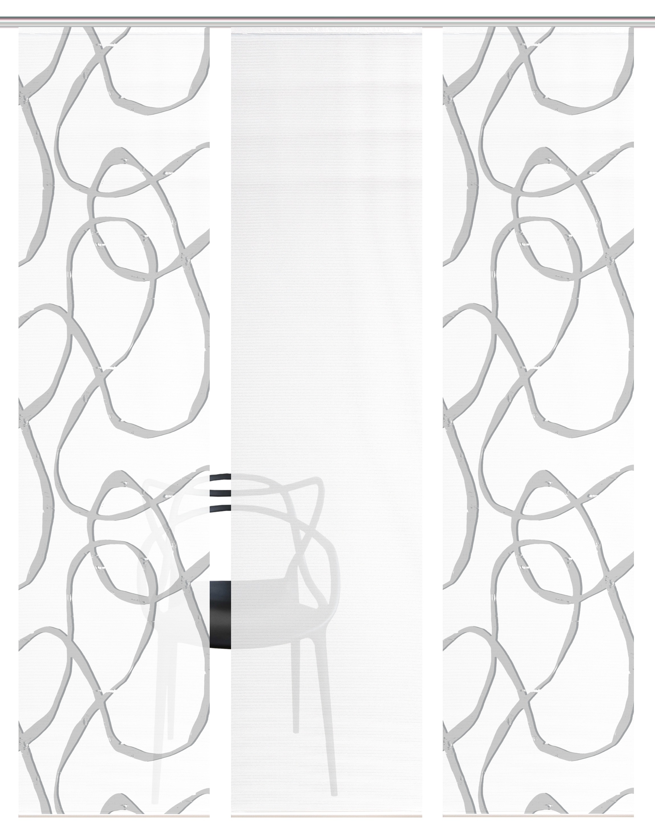 Vision S Schiebegardine »OPHELIA« Paneelwagen 3 Stk. tlg. Schiebevorhang,Bambusoptik,Digitaldruck,SET