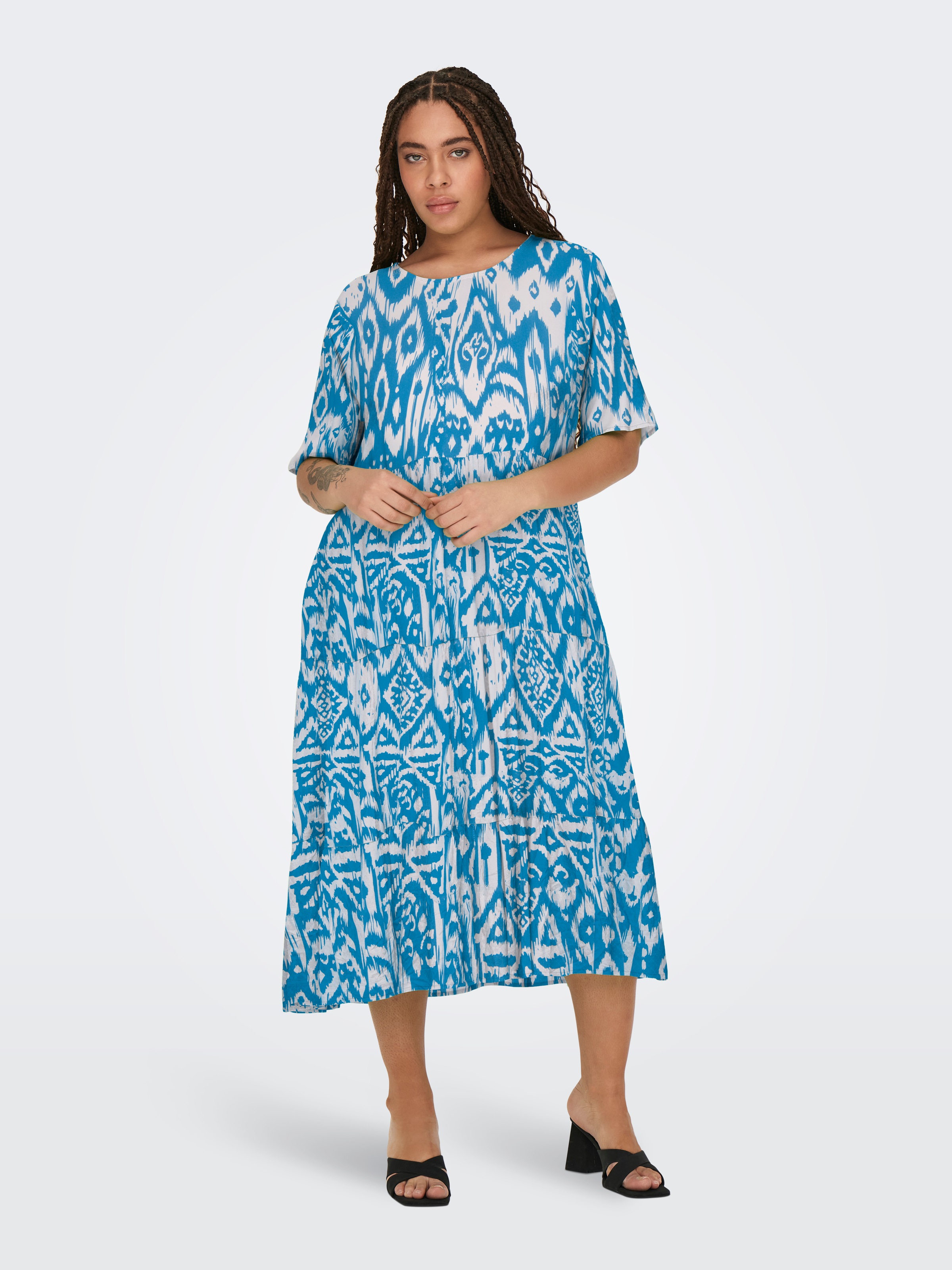 ONLY CARMAKOMA Suknelė »CARMARRAKESH LIFE SS midi ilg...