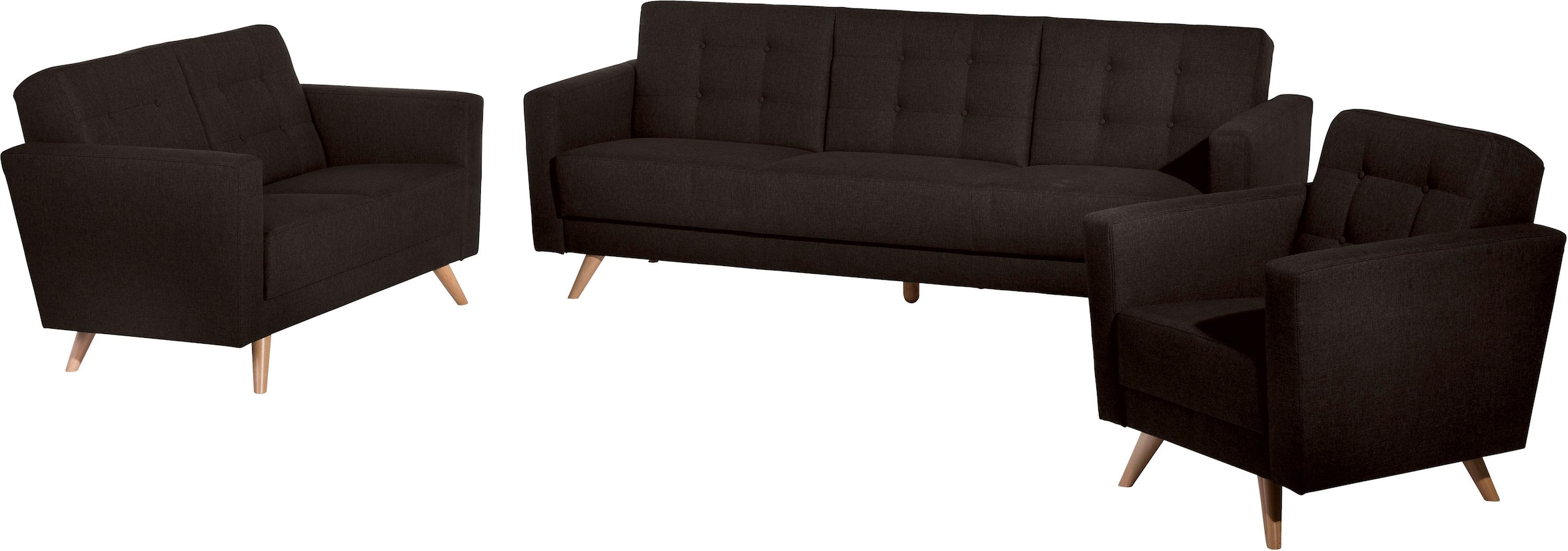 Max Winzer® 3-Sitzer »Julius Kippcouch mit komfortablem Federkern, klassisch und modern«, Schlafsofa, inklusive Bettfunktion & Bettkasten, Breite 224 cm