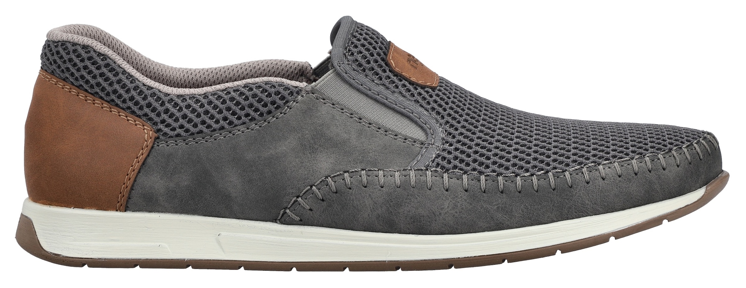 Rieker Slipper  Slip-on Sneaker, Schlupfschuh mit Stretcheinsätze