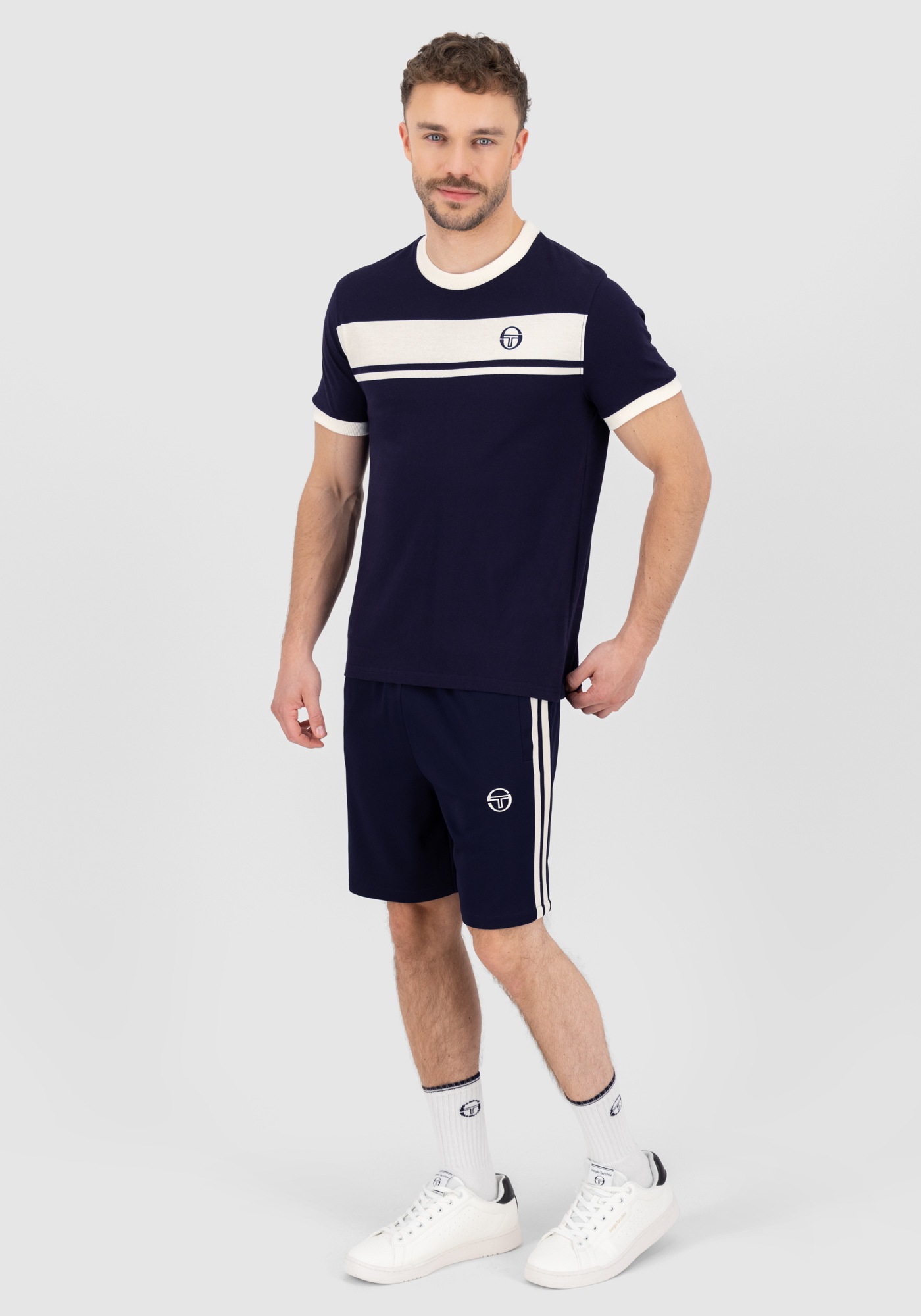 Sergio Tacchini T-Shirt »MASTER TEE_ Herren«, T-Shirt Herren, leichtes Kurzarmshirt, Sporttrikot, Outdoor, Sale
