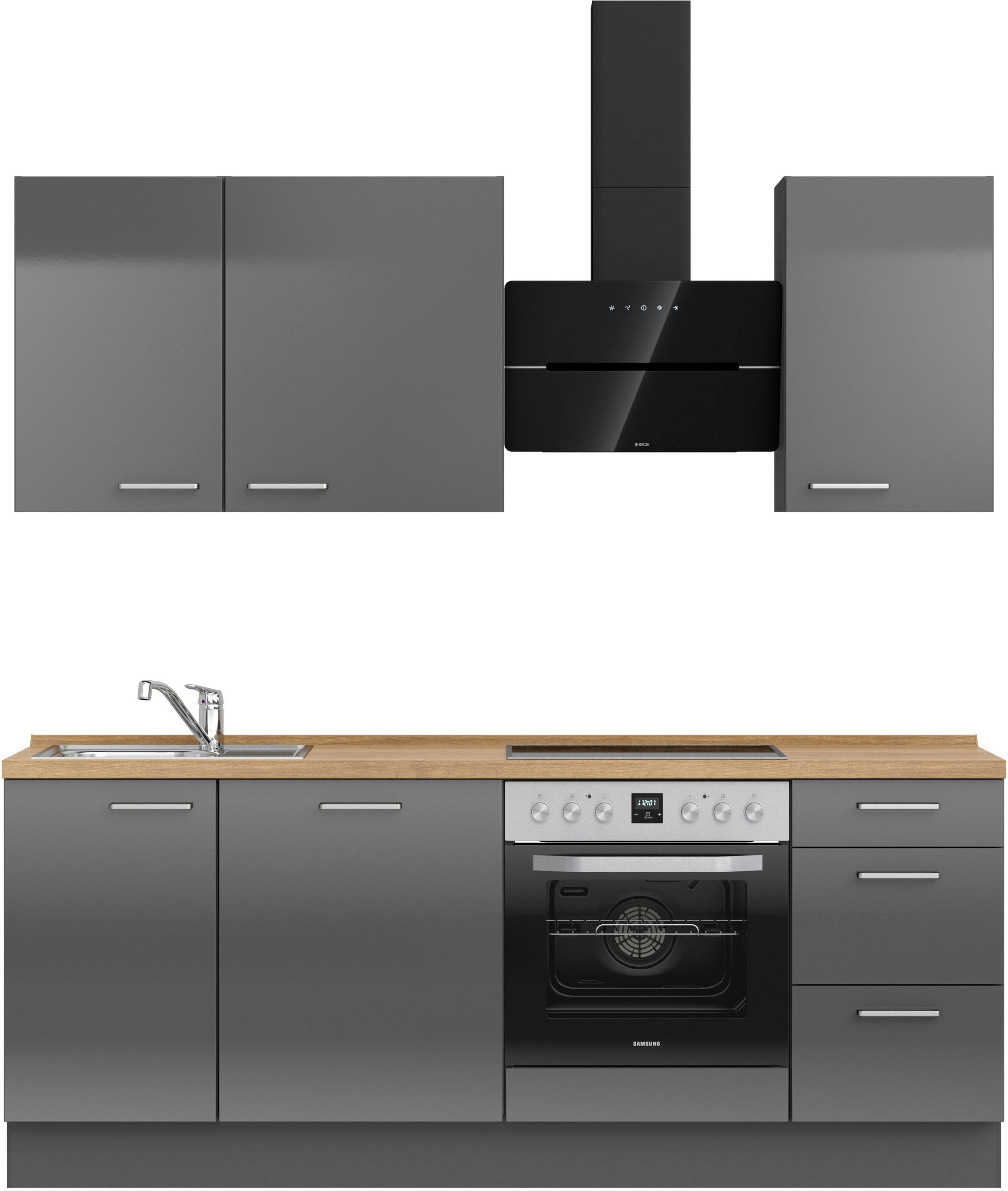 nobilia Küchenzeile ""Flash II"" vormontiert, Ausrichtung wählbar, Breite 2 günstig online kaufen