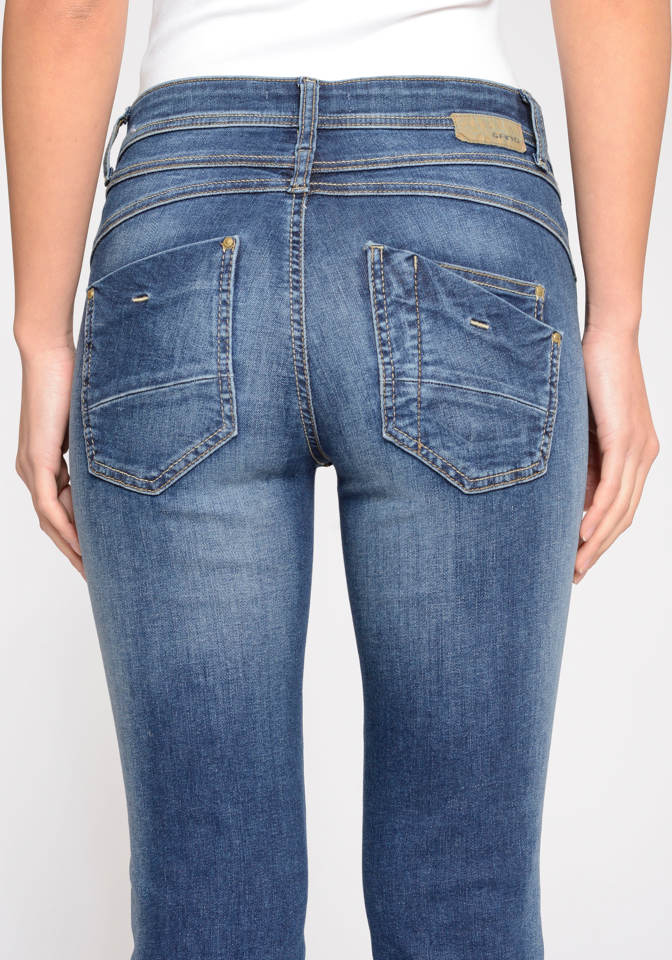 | Relax-fit-Jeans LINE und online Bio-Baumwolle BAUR kaufen ECO der mit aus GANG »94AMELIE Stretch RELAXED«,