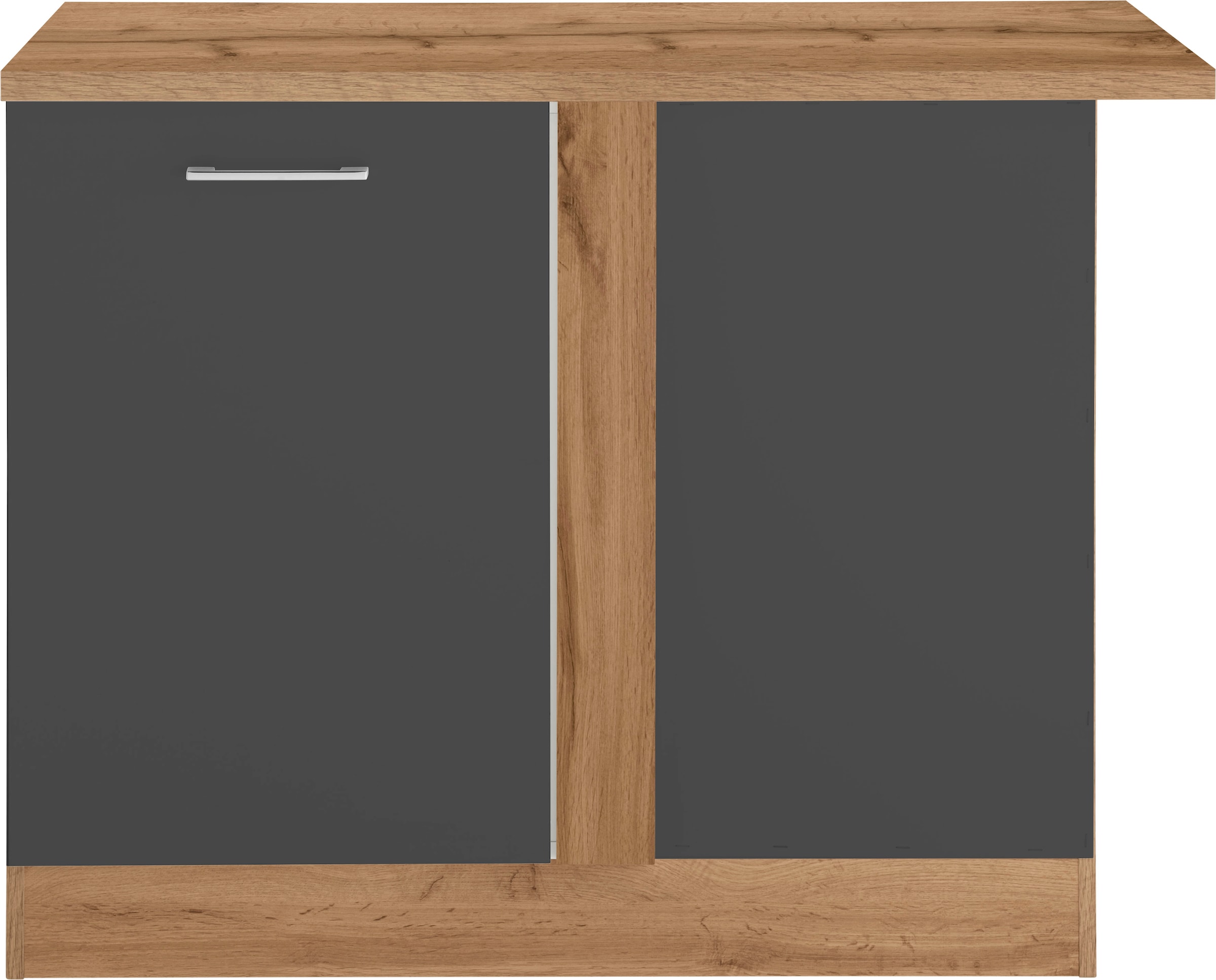 KOCHSTATION Eckunterschrank »KS-Colmar«, 110 cm, mit Metallgriff