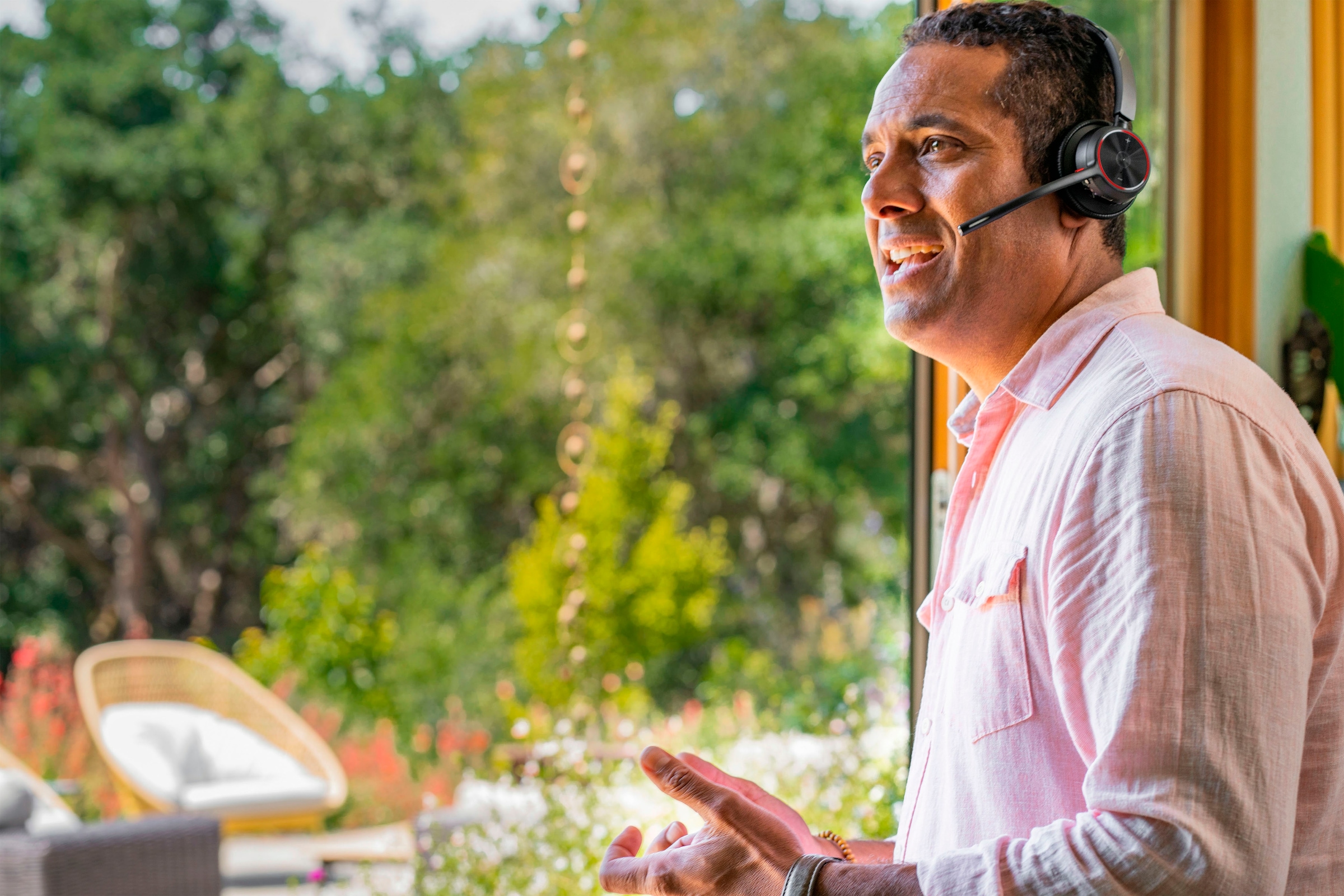 HP Headset »Voyager 4320 UC«, Bluetooth, Freisprechfunktion-Rauschunterdrückung-Sprachsteuerung