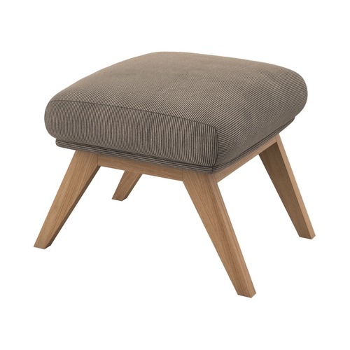 FLEXLUX "Adria" Fuß Eiche, Fußhocker für Ohrensessel
