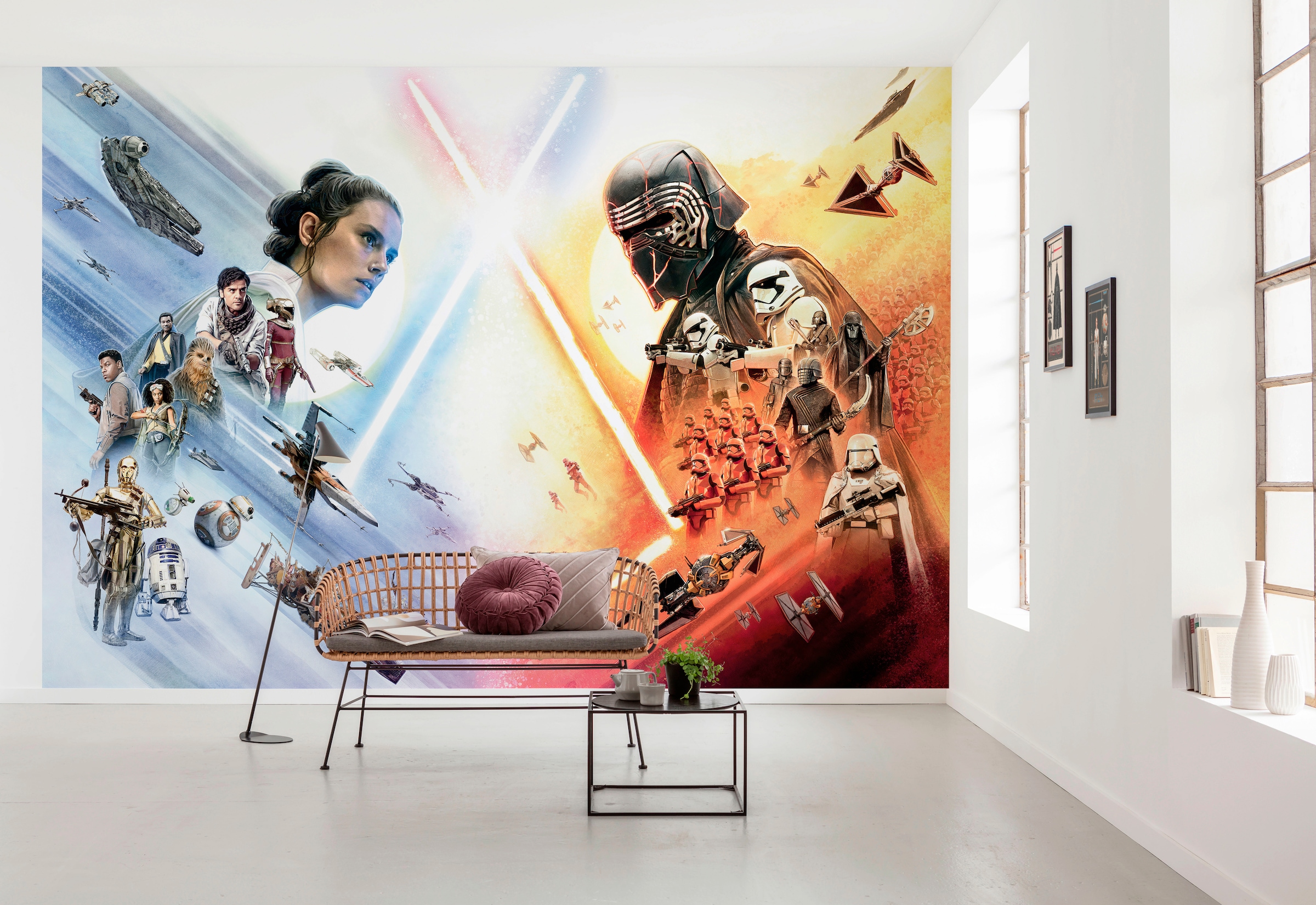 Komar Fototapete »STAR WARS EP9 Movie Poster Wide«, 368x254 cm (Breite x Höhe), inklusive Kleister