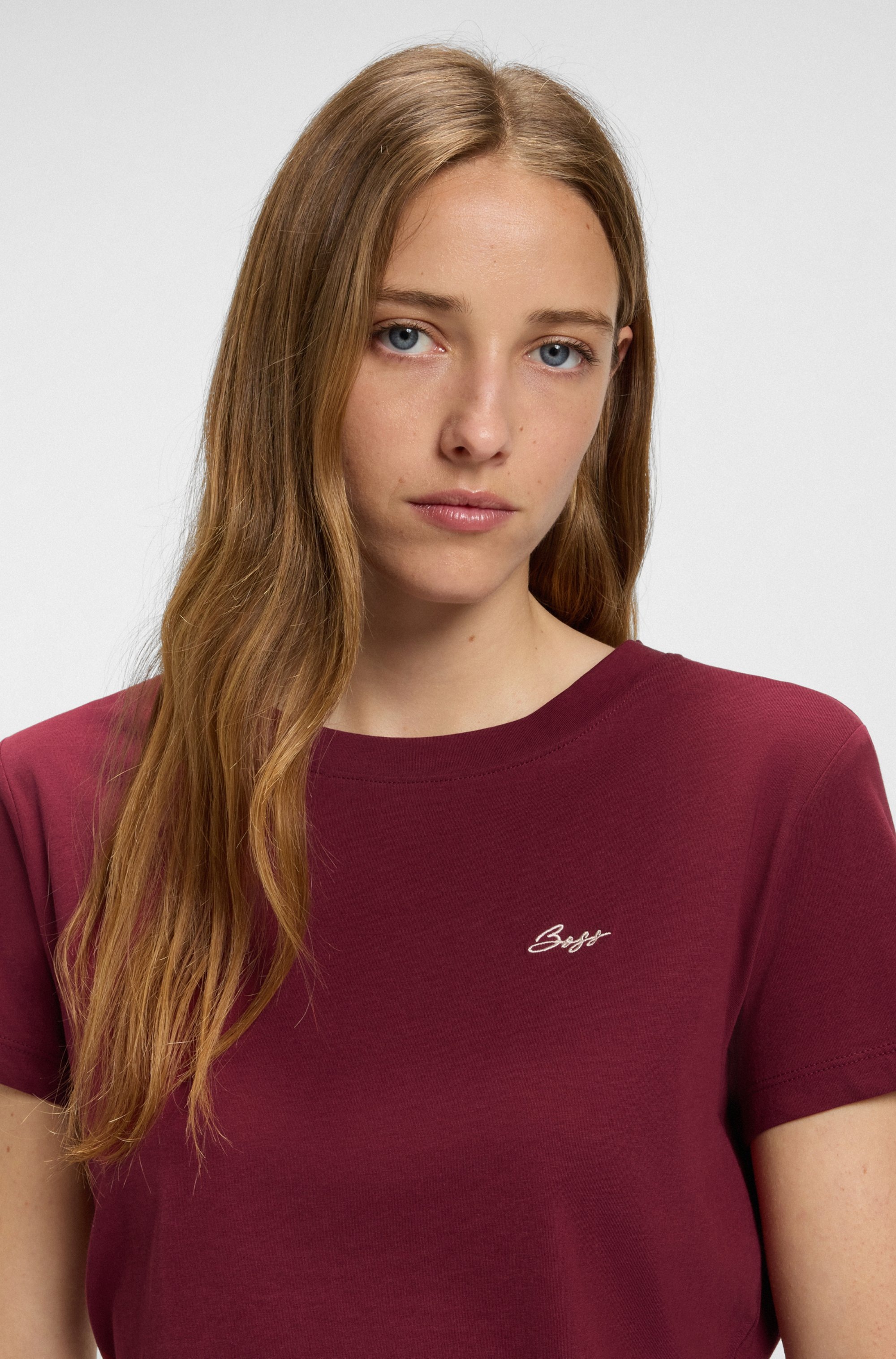 BOSS ORANGE T-Shirt "Esogo HW Premium Damenmode", mit gesticktem Logo günstig online kaufen