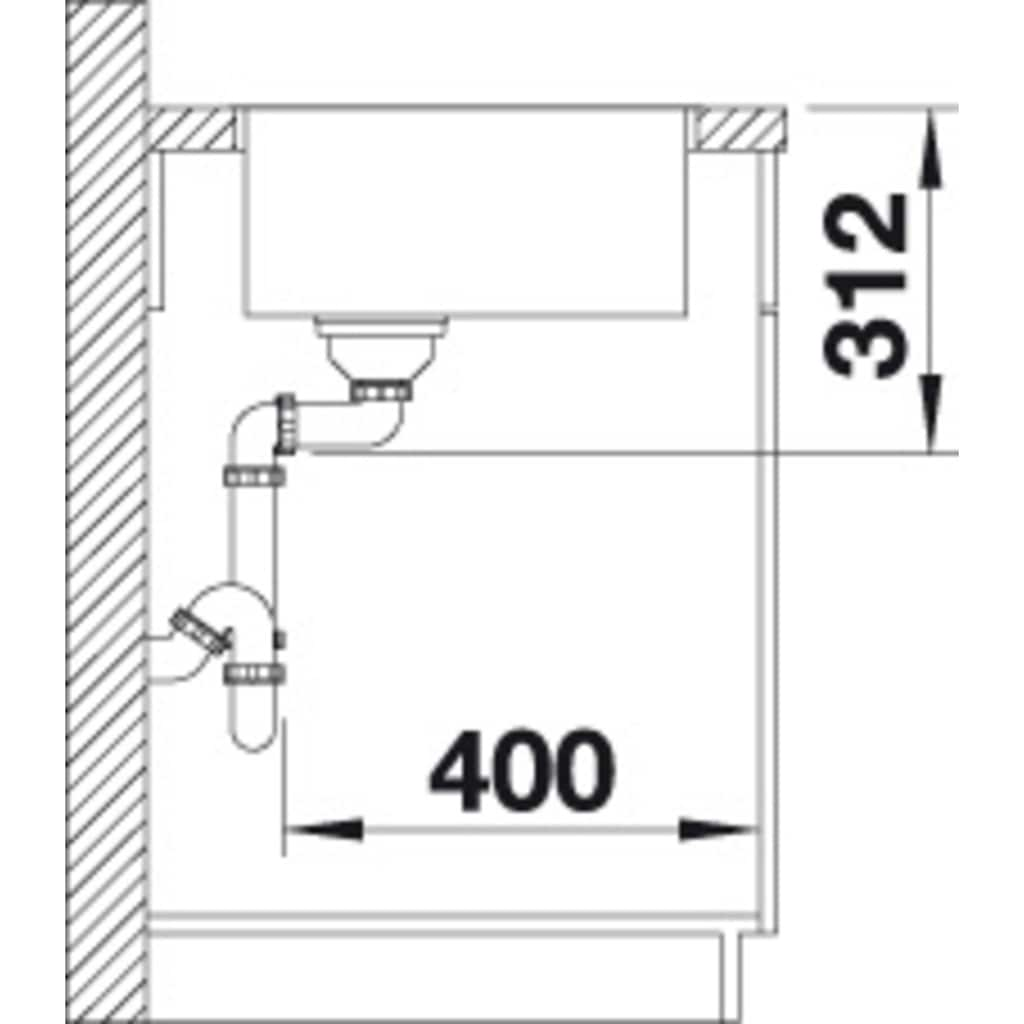 Blanco Granitspüle »SUBLINE 500-IF SteelFrame«