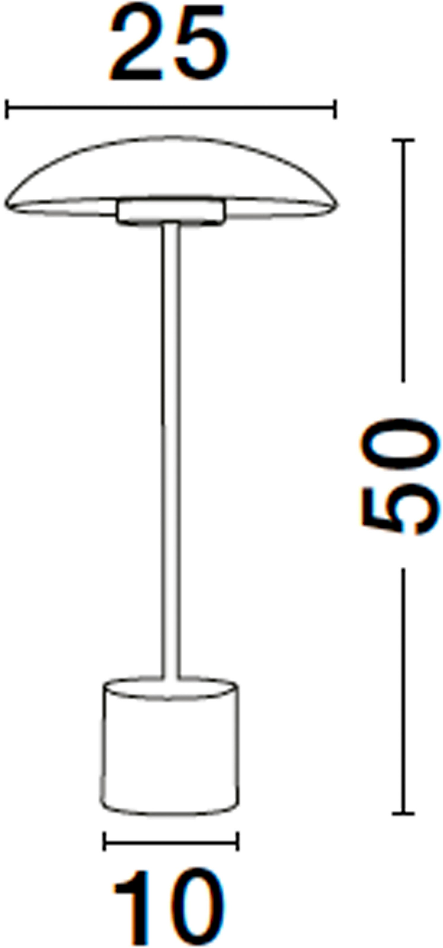 Nova Luce LED Tischleuchte »LASH« LED-Modul 1 Stk. Warmweiß