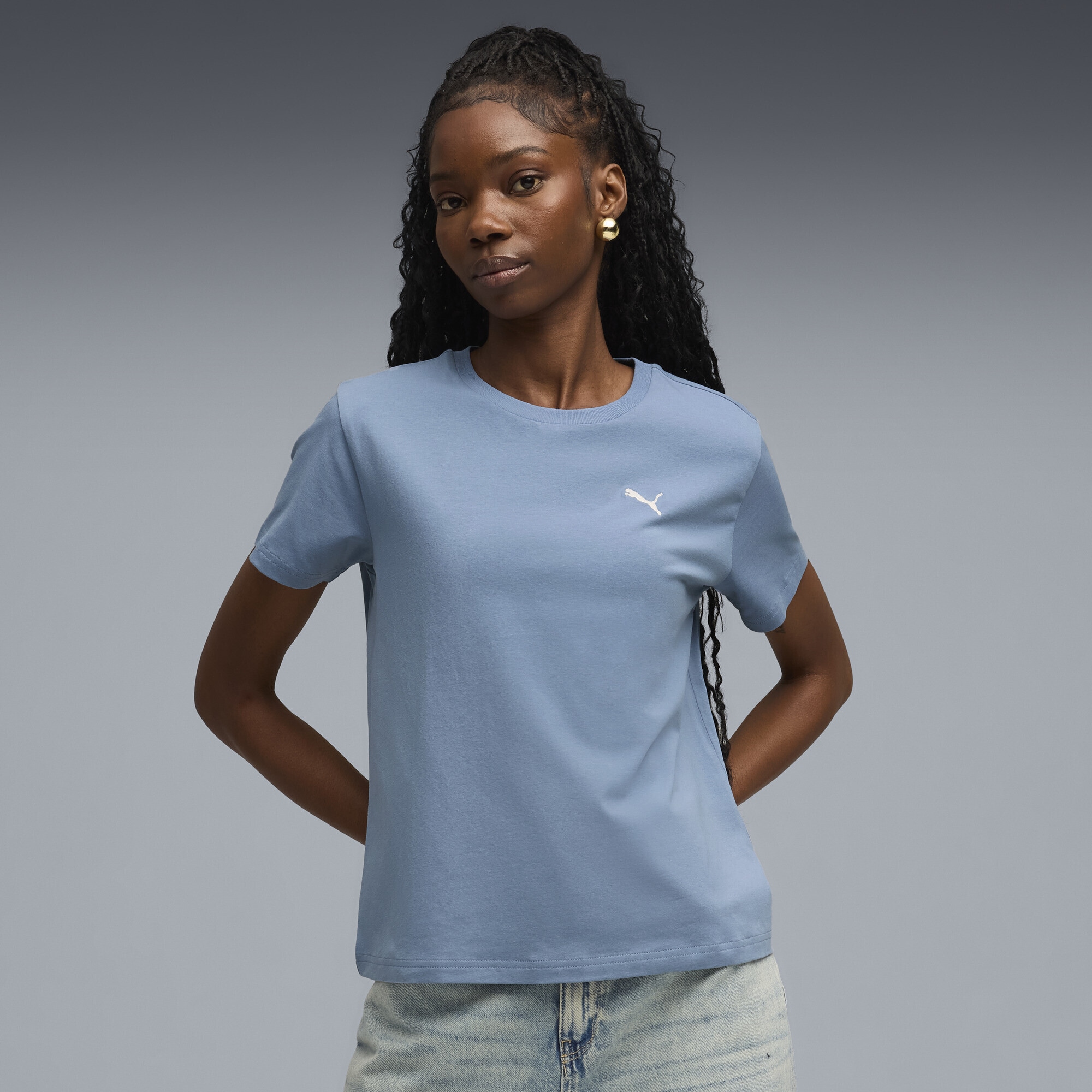PUMA T-Shirt »Wardrobe Essentials Comfort T-Shirt Damen«