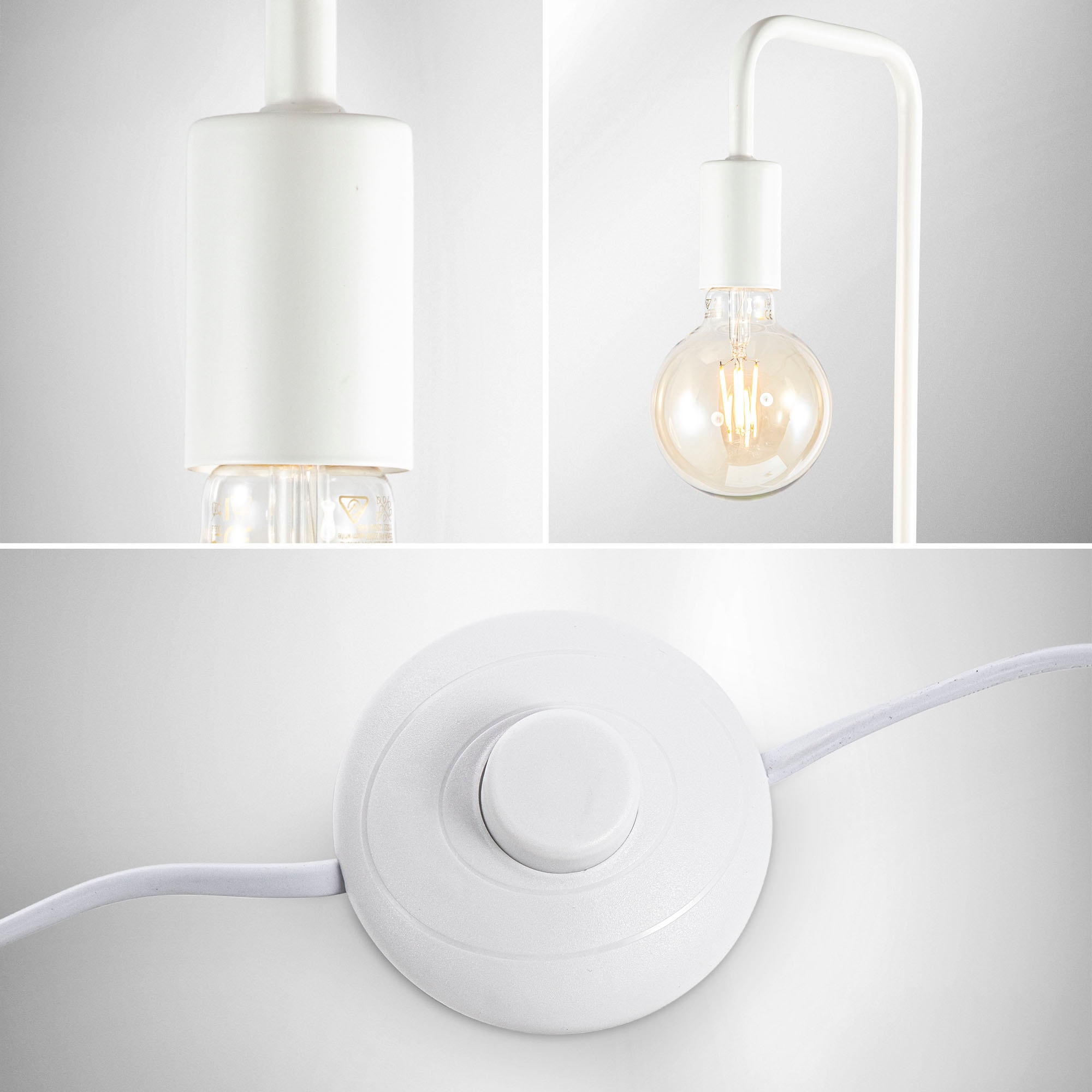 B.K.Licht Stehlampe und Tischleuchte im Set