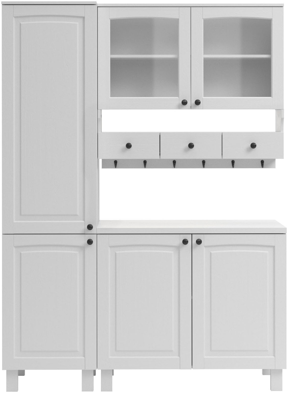 Kochstation Küchenzeile »KS-Osby«, Kiefer massiv, Breite 147 cm, ohne E-Geräte