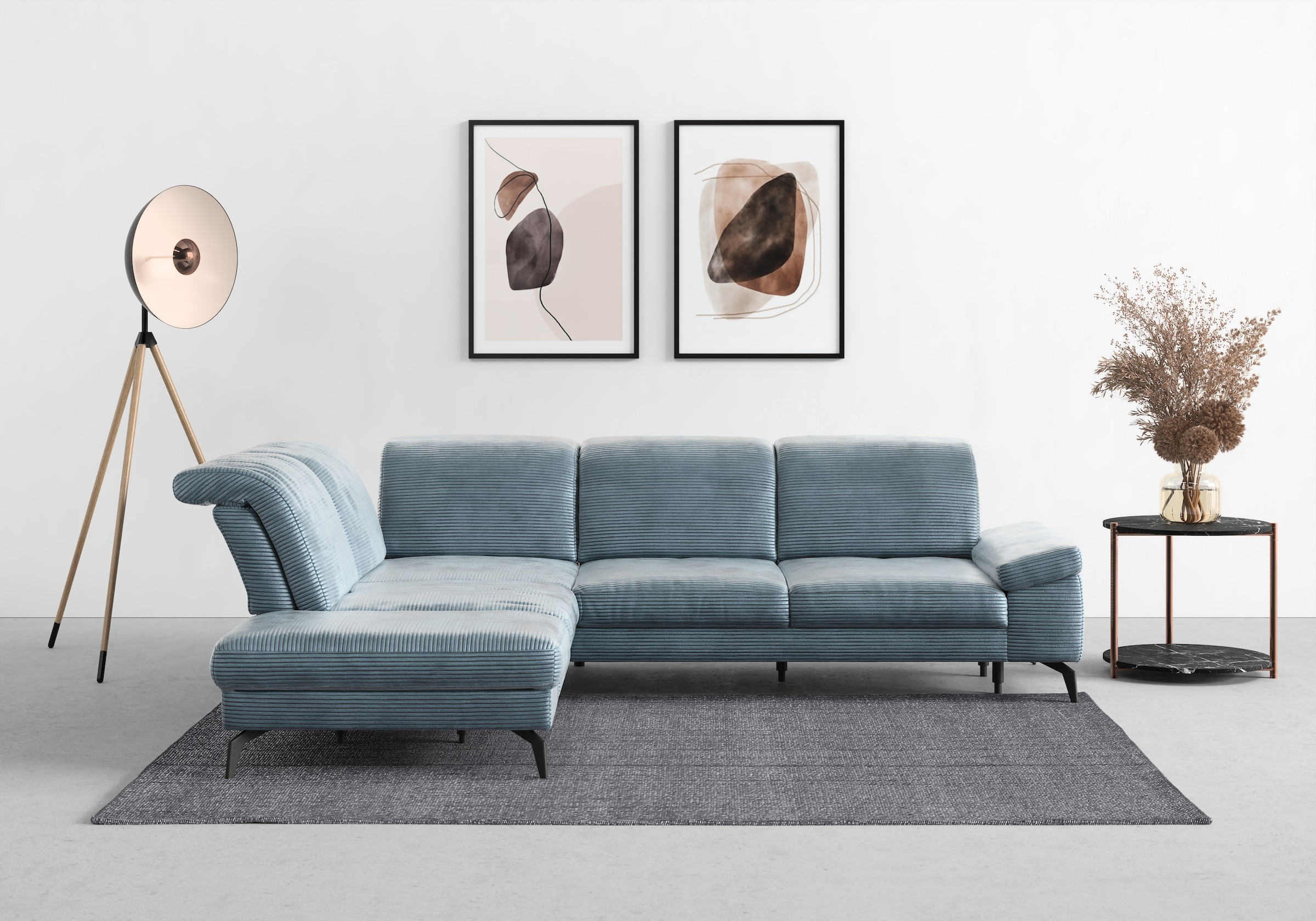 sit&more Ecksofa "Cabana L-Form", Ottomane, wahlweise mit Sitztiefen-,Armle günstig online kaufen