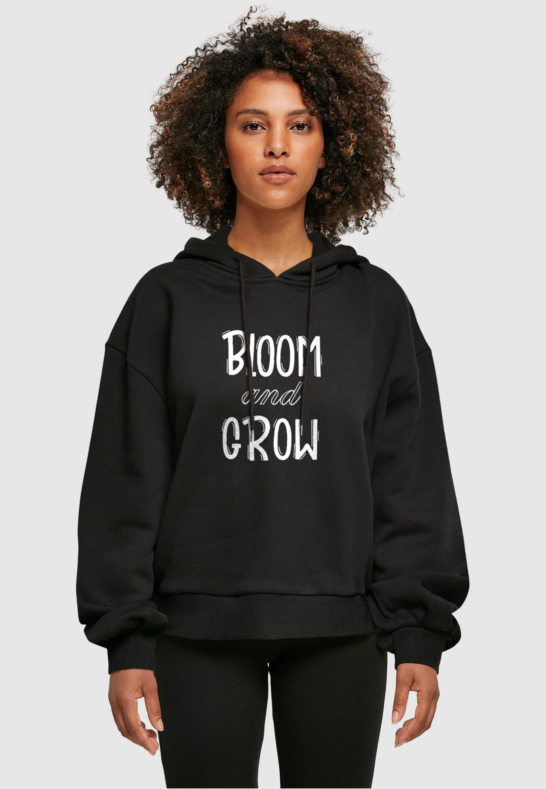 Merchcode Kapuzenpullover »Merchcode Damen Ladies Spring - Bloom and grow Oversized Hoody«, (1 tlg.)