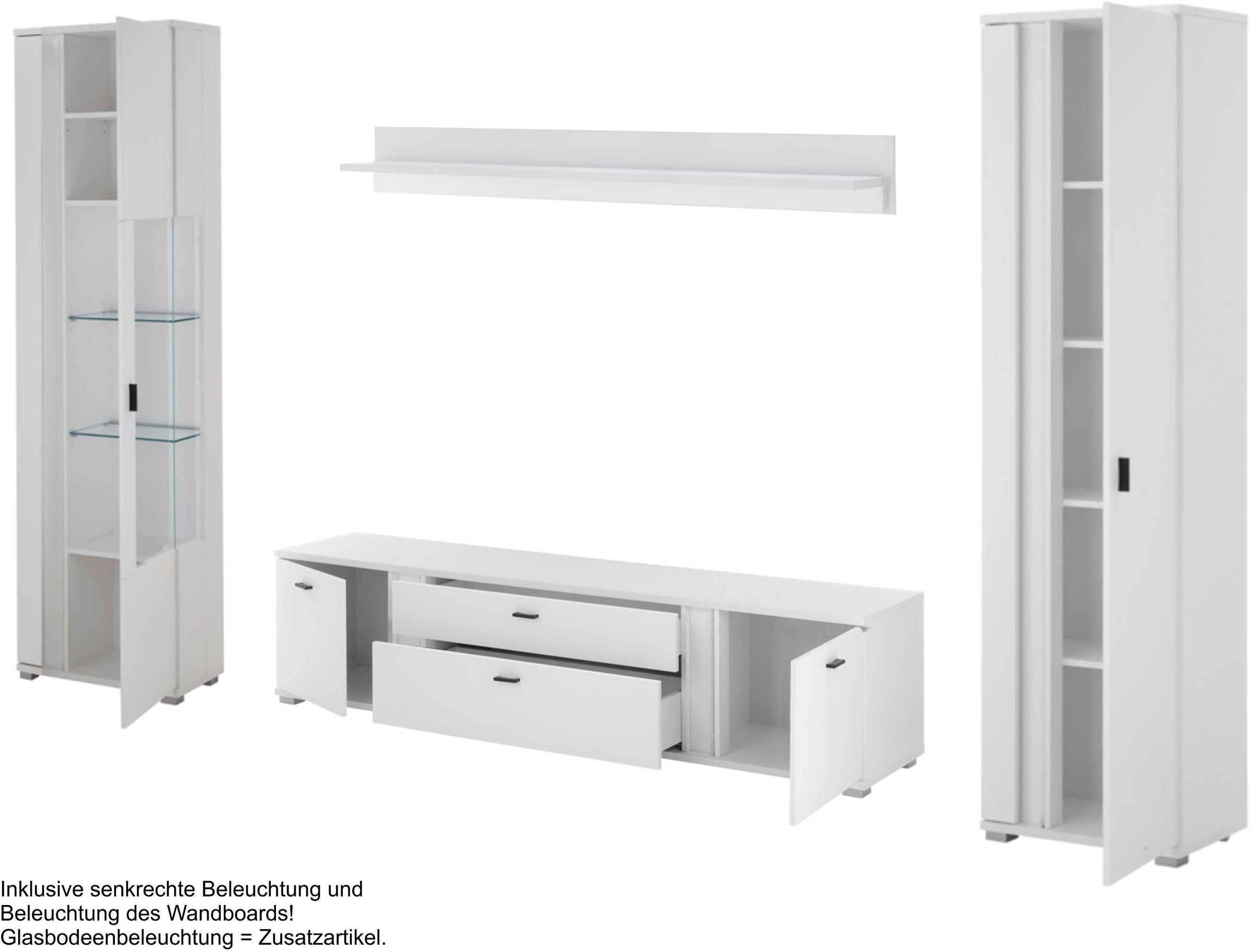 Home affaire Wohnwand "LONG ISLAND" Set, 4 Stk. tlg. günstig online kaufen