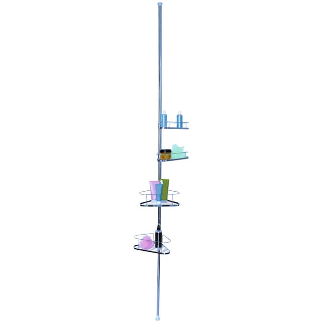 MSV Teleskopregal »4 Körbe«, verchromt, 145 - 260 cm auf Raten | BAUR