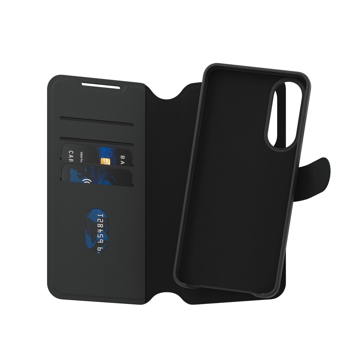 CARE by PanzerGlass Backcover »MagSafe Compatible Tango Two-In-One Wallet Case für Galaxy S25 Edge«, Samsung Galaxy S25 Edge, Backcover, Schutzhülle, Handyschutzhülle, Case, Schutzcase, stoßfest