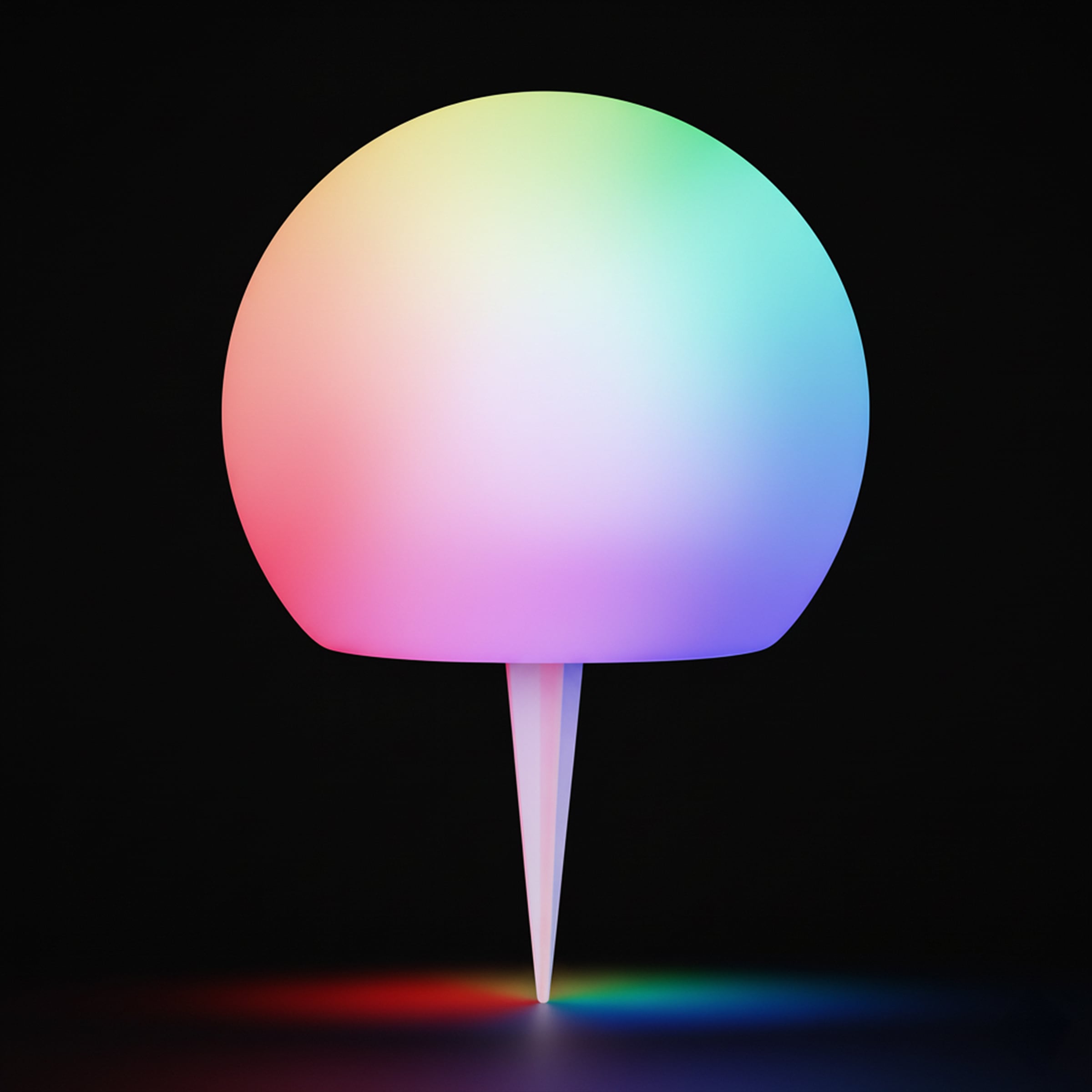 OTTO home LED Solarleuchte »LED Solar Kugel Ø 15cm, RGB + Warmweiss« LED-Modul 1 Stk. RGB | Warmweiß mit Erdspieß