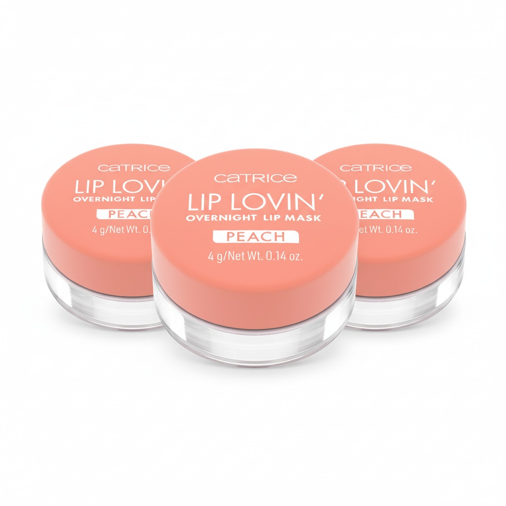 CATRICE Damen Lippenmaske "Lip Lovin' Overnight Lip Mask", orange, Lippen-Kosmetika, Pflegende vegane Formel mit Pfirsicharoma und Pfirsichöl.