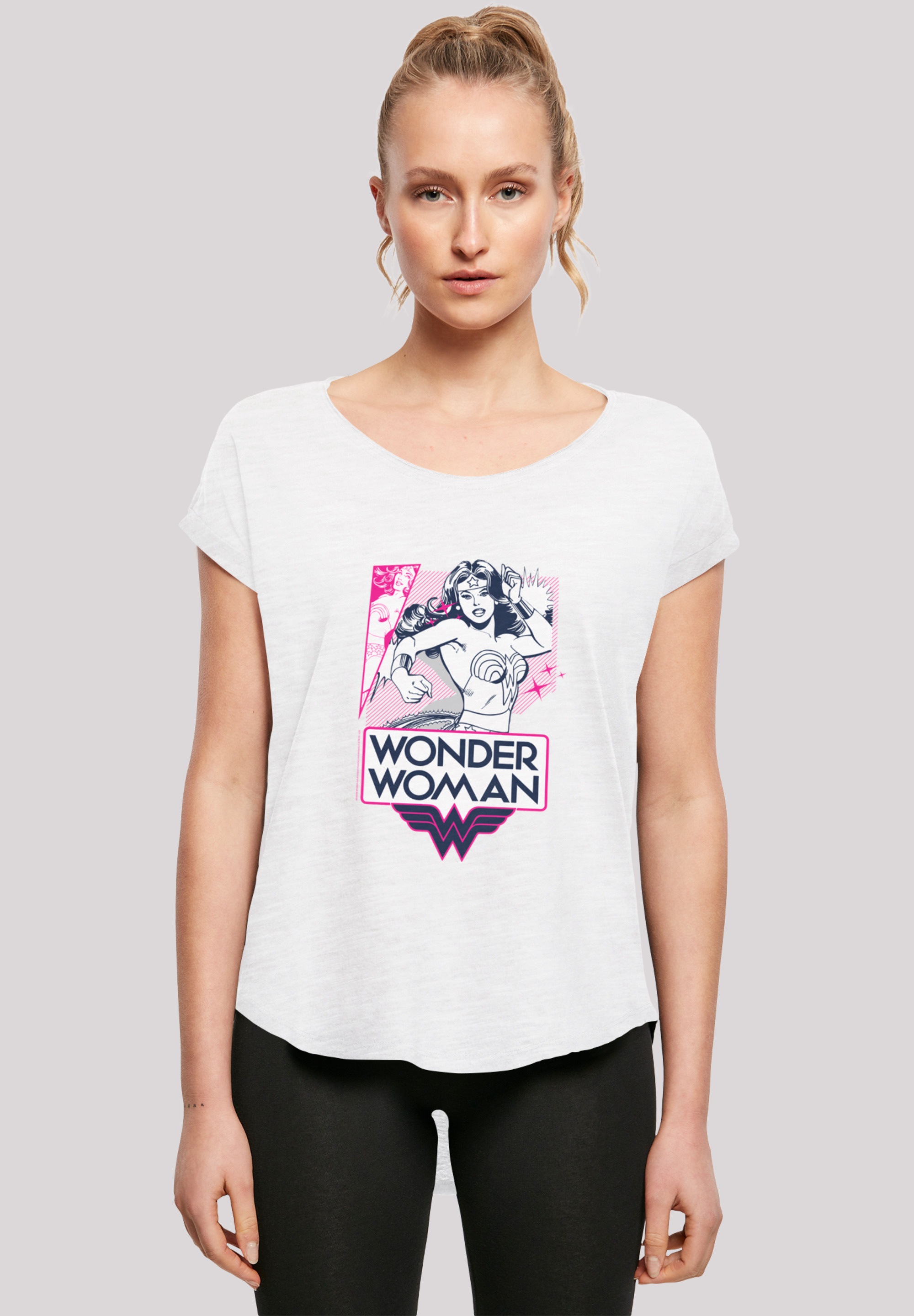 F4NT4STIC T-Shirt "DC Comics Wonder Woman Pink Action", Print günstig online kaufen