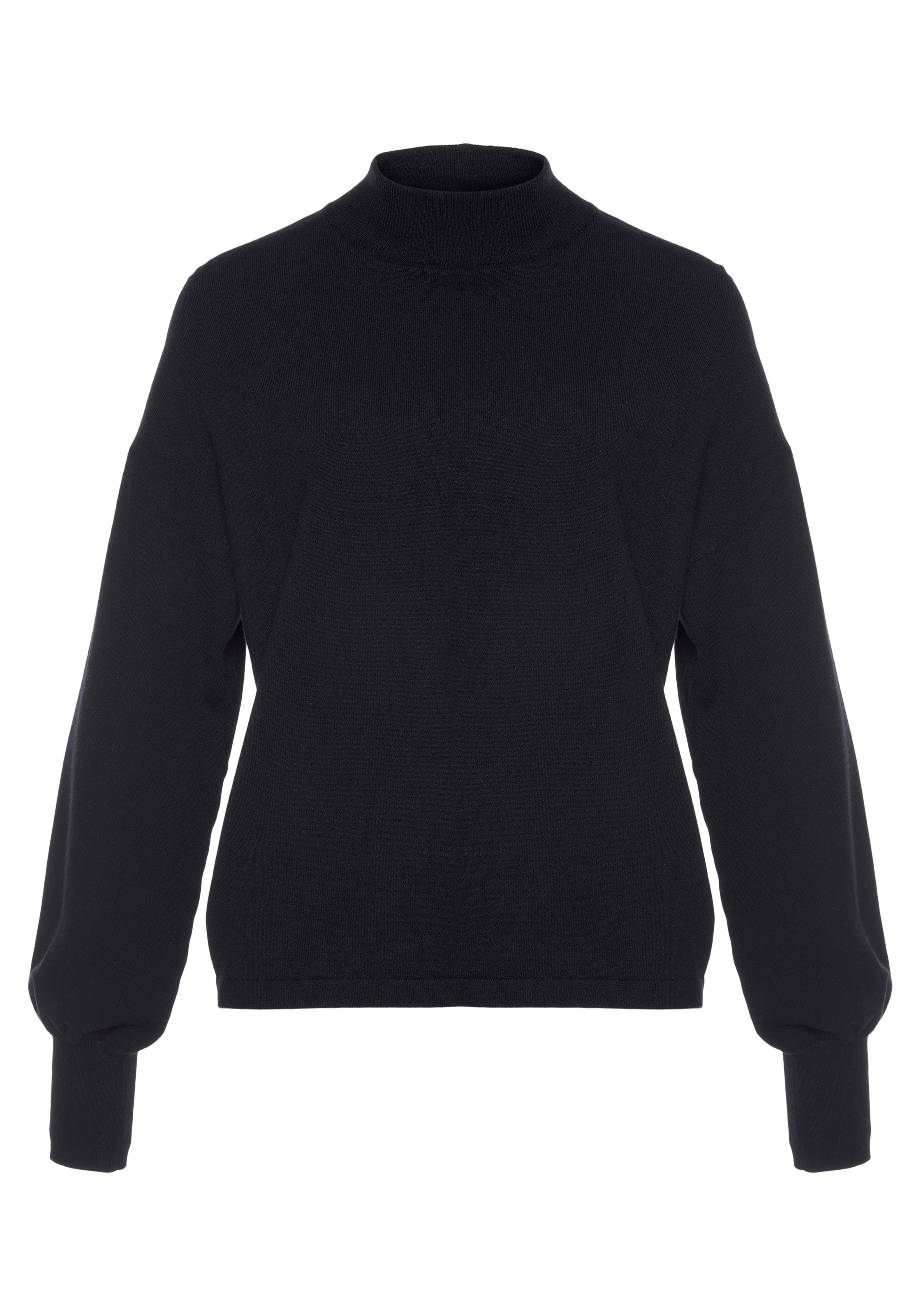 LASCANA Strickpullover, mit kleinem Stehkragen, Feinstrickpullover, casual-chic