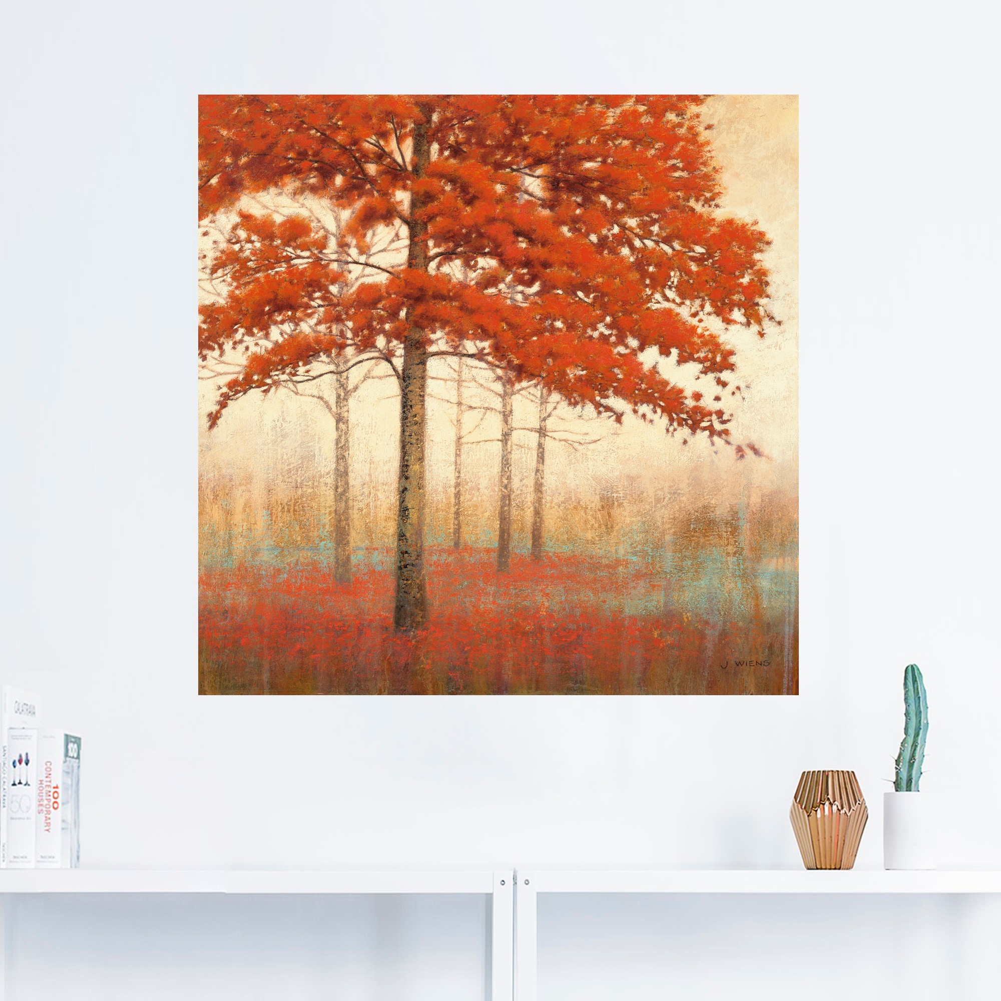 Dieses Jahr ist auch ein heißes Thema Artland Wandbild »Herbst Baum II«, Bäume, | (1 Größen Poster Wandaufkleber BAUR als in St.), oder Leinwandbild, versch. bestellen